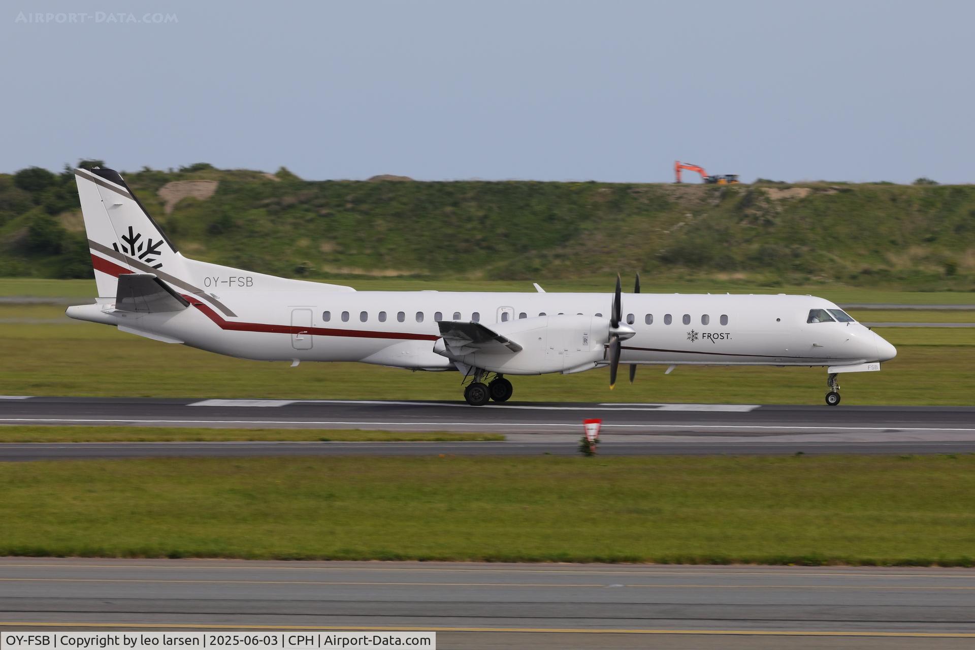 OY-FSB, 1995 Saab 2000 C/N 2000-013, Copenhagen 3.6.2025