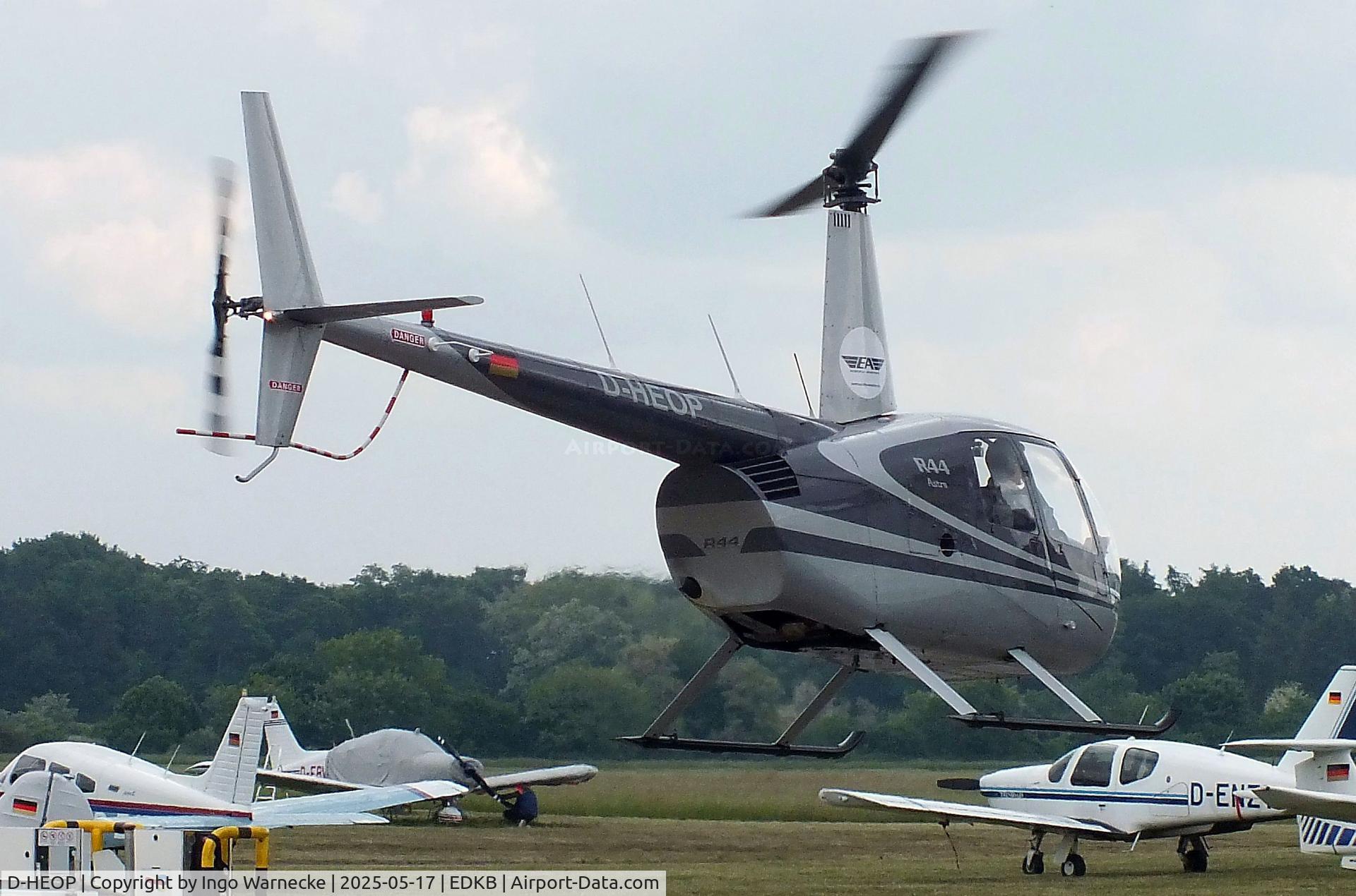 D-HEOP, Robinson R44 C/N 0008, Robinson R44 Astro at Bonn-Hangelar airfield '2505