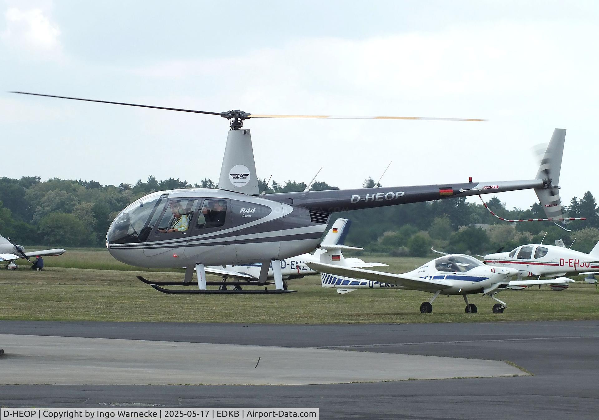 D-HEOP, Robinson R44 C/N 0008, Robinson R44 Astro at Bonn-Hangelar airfield '2505