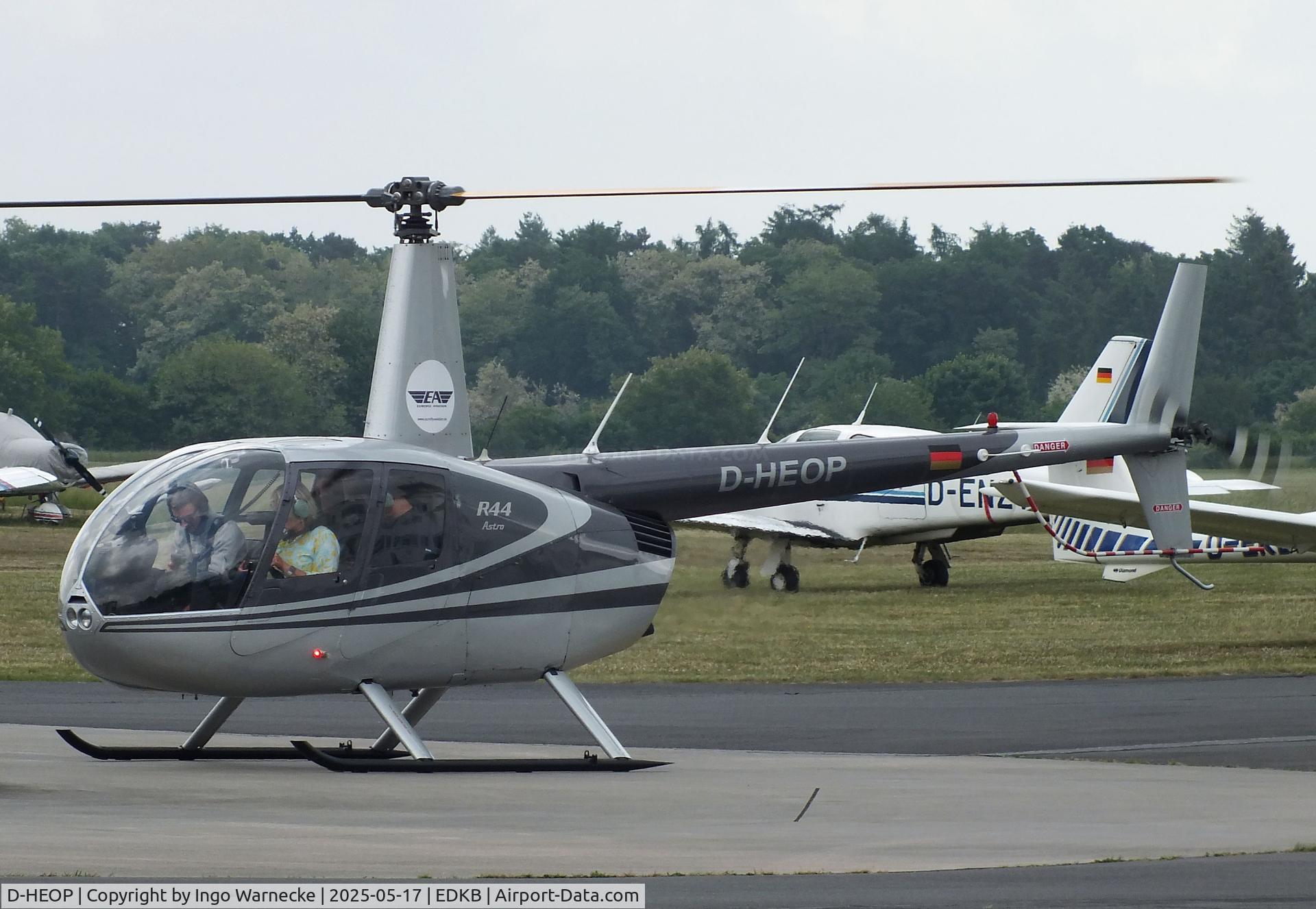 D-HEOP, Robinson R44 C/N 0008, Robinson R44 Astro at Bonn-Hangelar airfield '2505