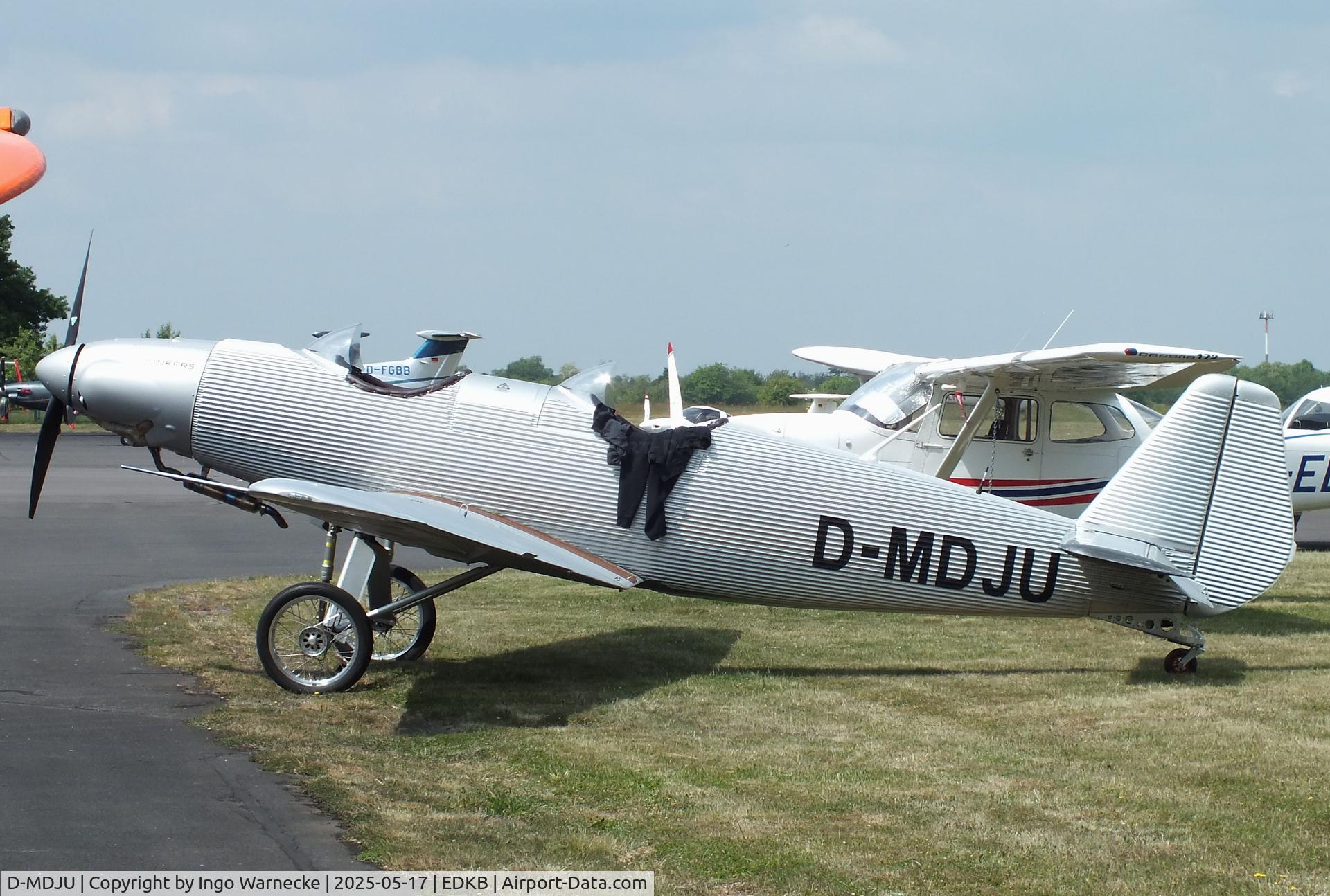 D-MDJU, 2021 Junkers Flugzeugwerke AG A50ci Replica C/N 001, Junkers Flugzeugwerke A 50 ci Junior replica at Bonn-Hangelar airfield '2505