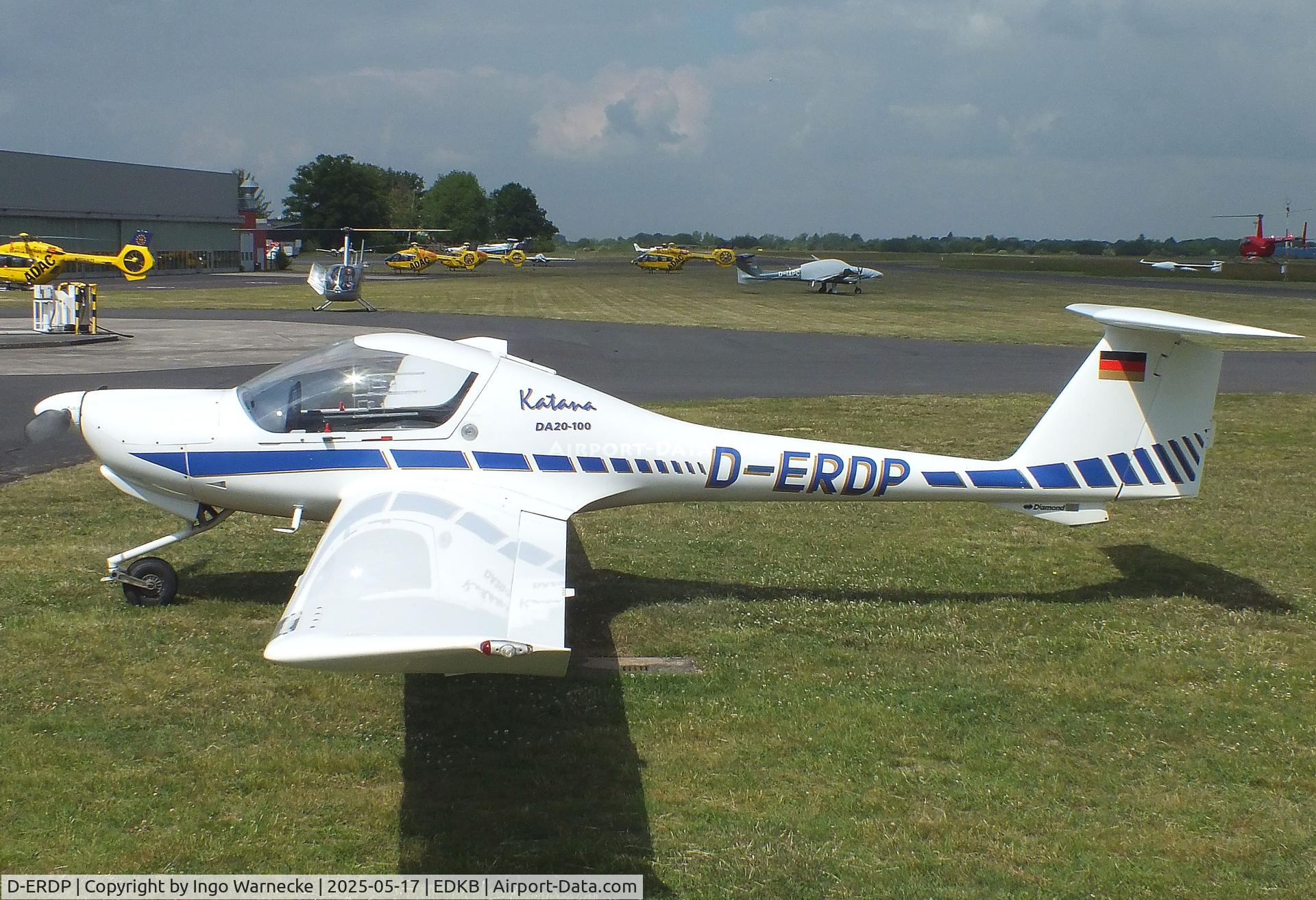 D-ERDP, Diamond DA-20-100 Katana 100 C/N 10031, Diamond DA-20-100 Katana 100 at Bonn-Hangelar airfield '2505