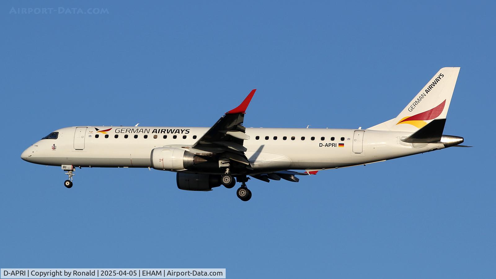 D-APRI, 2008 Embraer 190LR (ERJ-190-100LR) C/N 19000178, at eham