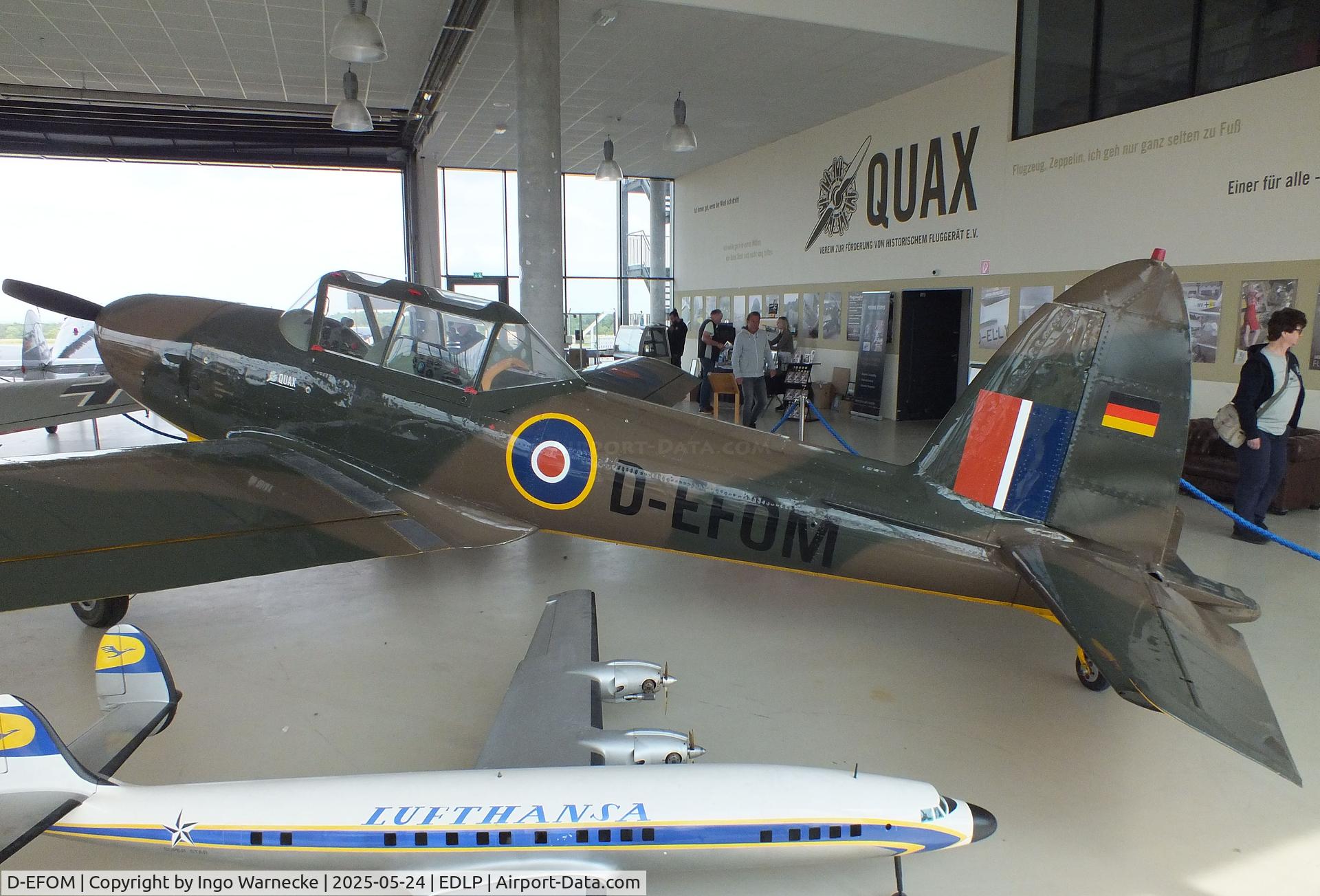 D-EFOM, 1951 De Havilland DHC-1 Chipmunk T.10 C/N C1/0248, De Havilland DHC-1 Chipmunk T10 at the 2025 Quax Hangartage / Hangardays at Paderborn Lippstadt airport