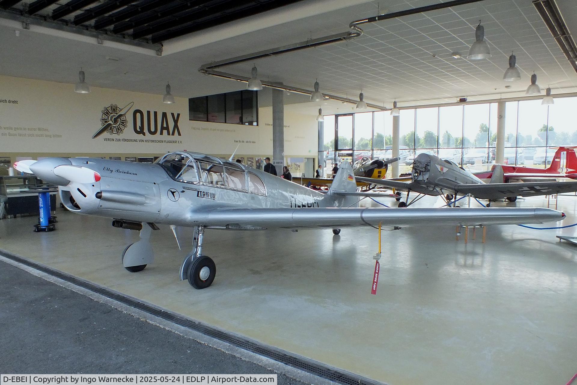 D-EBEI, 1940 Messerschmitt Bf-108B-1 Taifun C/N 2246, Messerschmitt Bf 108B-1 Taifun at the 2025 Quax Hangartage / Hangardays at Paderborn Lippstadt airport