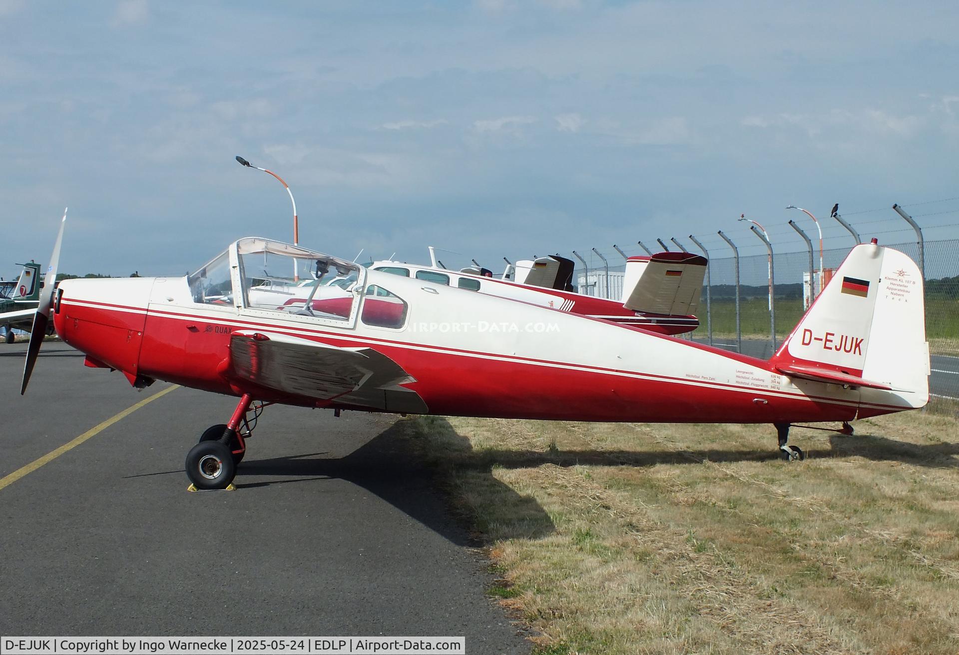 D-EJUK, 1959 Klemm Kl-107B C/N 124, Klemm Kl 107B at the 2025 Quax Hangartage / Hangardays at Paderborn Lippstadt airport