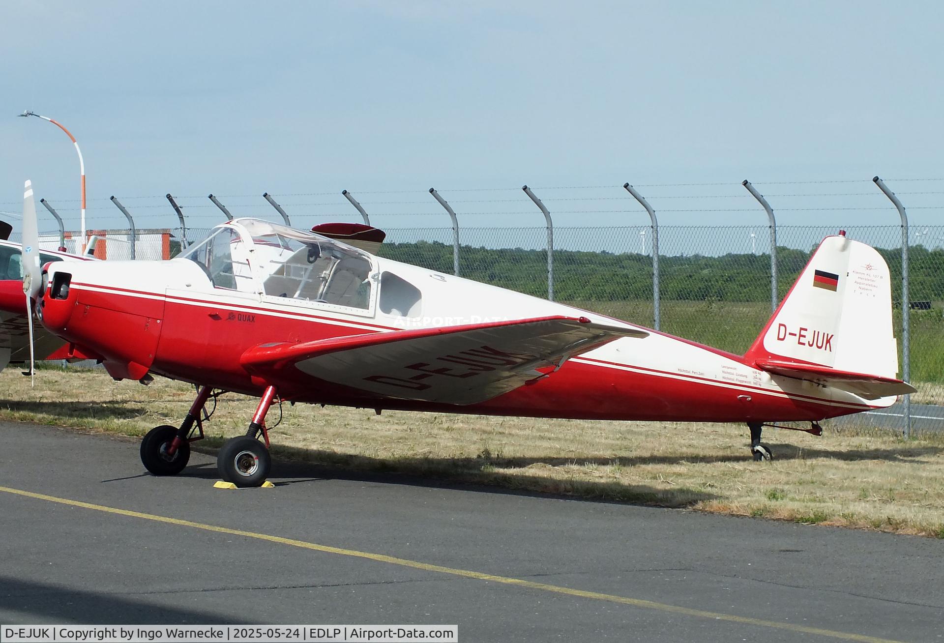D-EJUK, 1959 Klemm Kl-107B C/N 124, Klemm Kl 107B at the 2025 Quax Hangartage / Hangardays at Paderborn Lippstadt airport