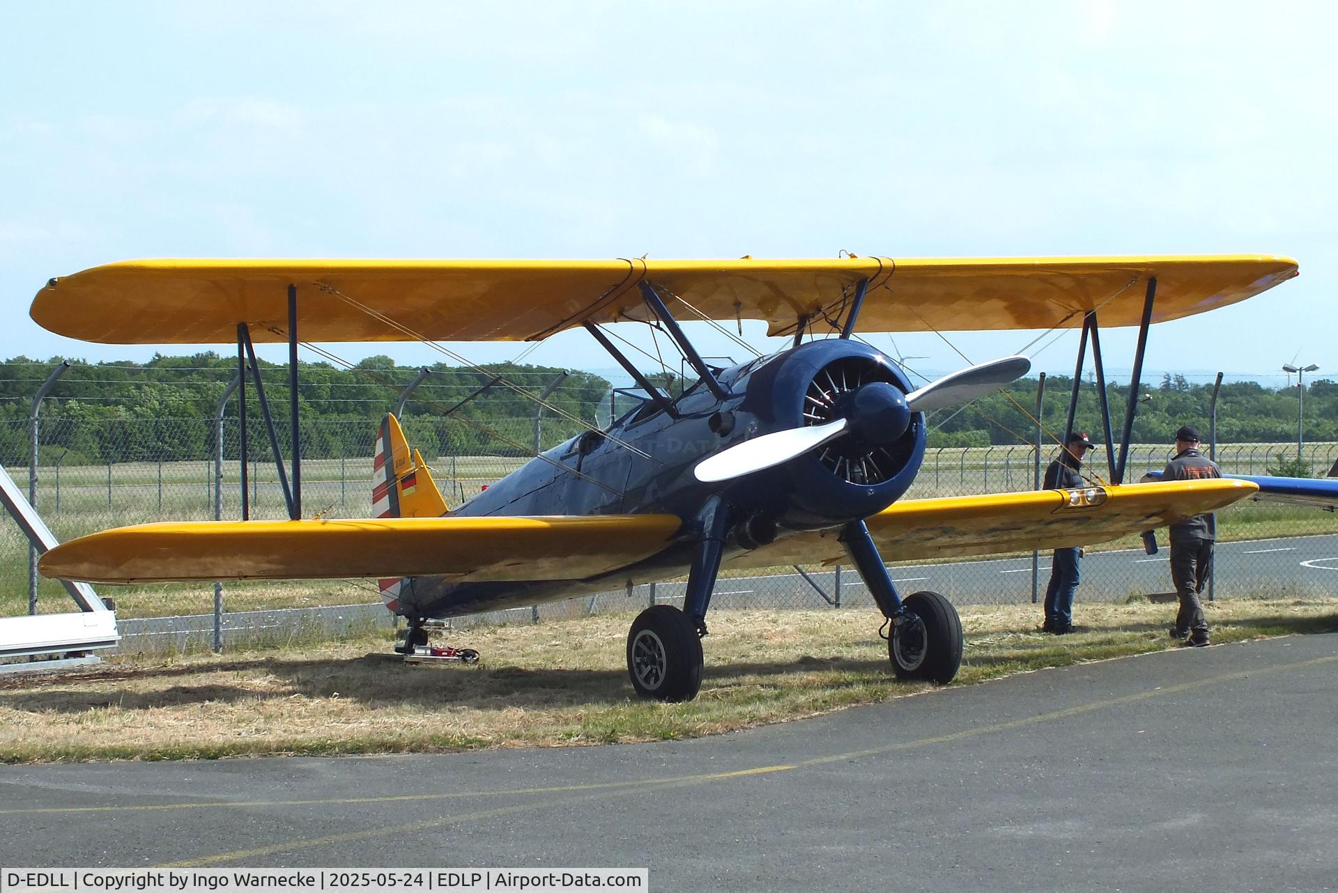 D-EDLL, 1941 Boeing PT-17 Kaydet (A75N1) C/N 75-2764, Boeing (Stearman) A75N1 (PT-17) at the 2025 Quax Hangartage / Hangardays at Paderborn Lippstadt airport