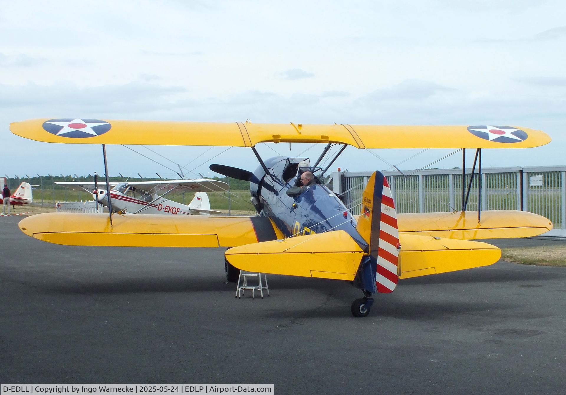 D-EDLL, 1941 Boeing PT-17 Kaydet (A75N1) C/N 75-2764, Boeing (Stearman) A75N1 (PT-17) at the 2025 Quax Hangartage / Hangardays at Paderborn Lippstadt airport