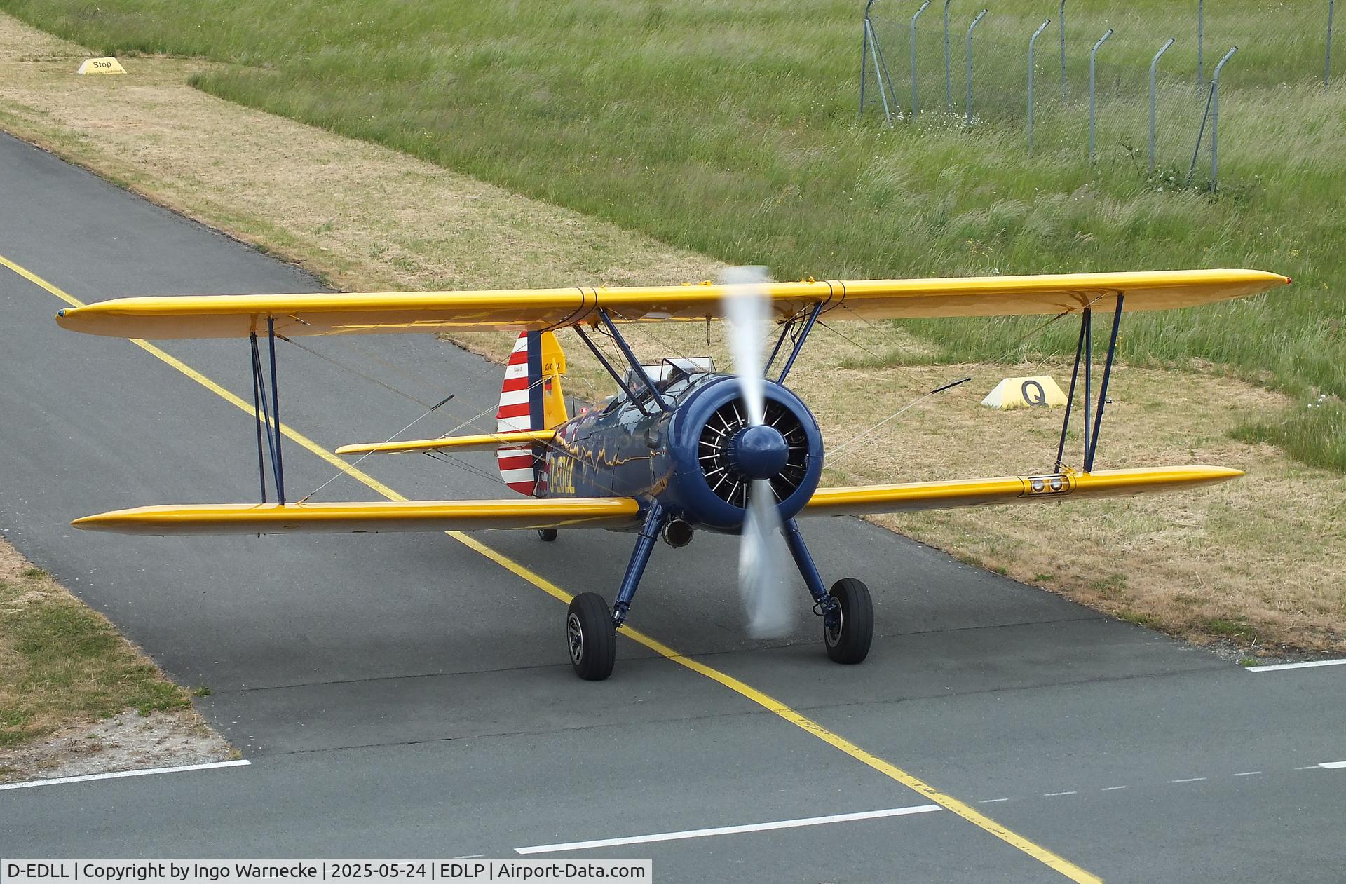 D-EDLL, 1941 Boeing PT-17 Kaydet (A75N1) C/N 75-2764, Boeing (Stearman) A75N1 (PT-17) at the 2025 Quax Hangartage / Hangardays at Paderborn Lippstadt airport