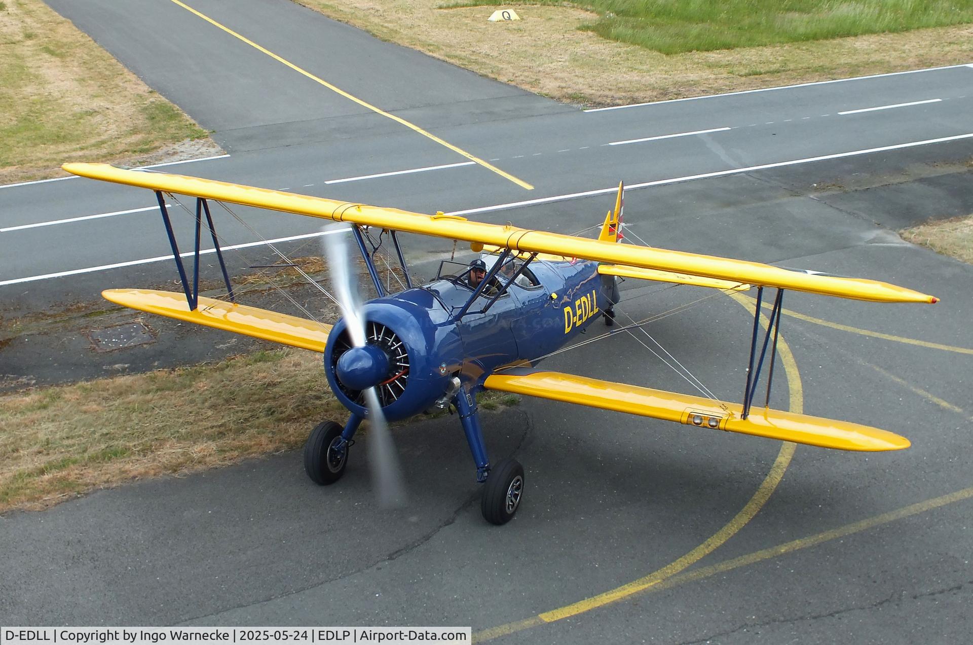 D-EDLL, 1941 Boeing PT-17 Kaydet (A75N1) C/N 75-2764, Boeing (Stearman) A75N1 (PT-17) at the 2025 Quax Hangartage / Hangardays at Paderborn Lippstadt airport