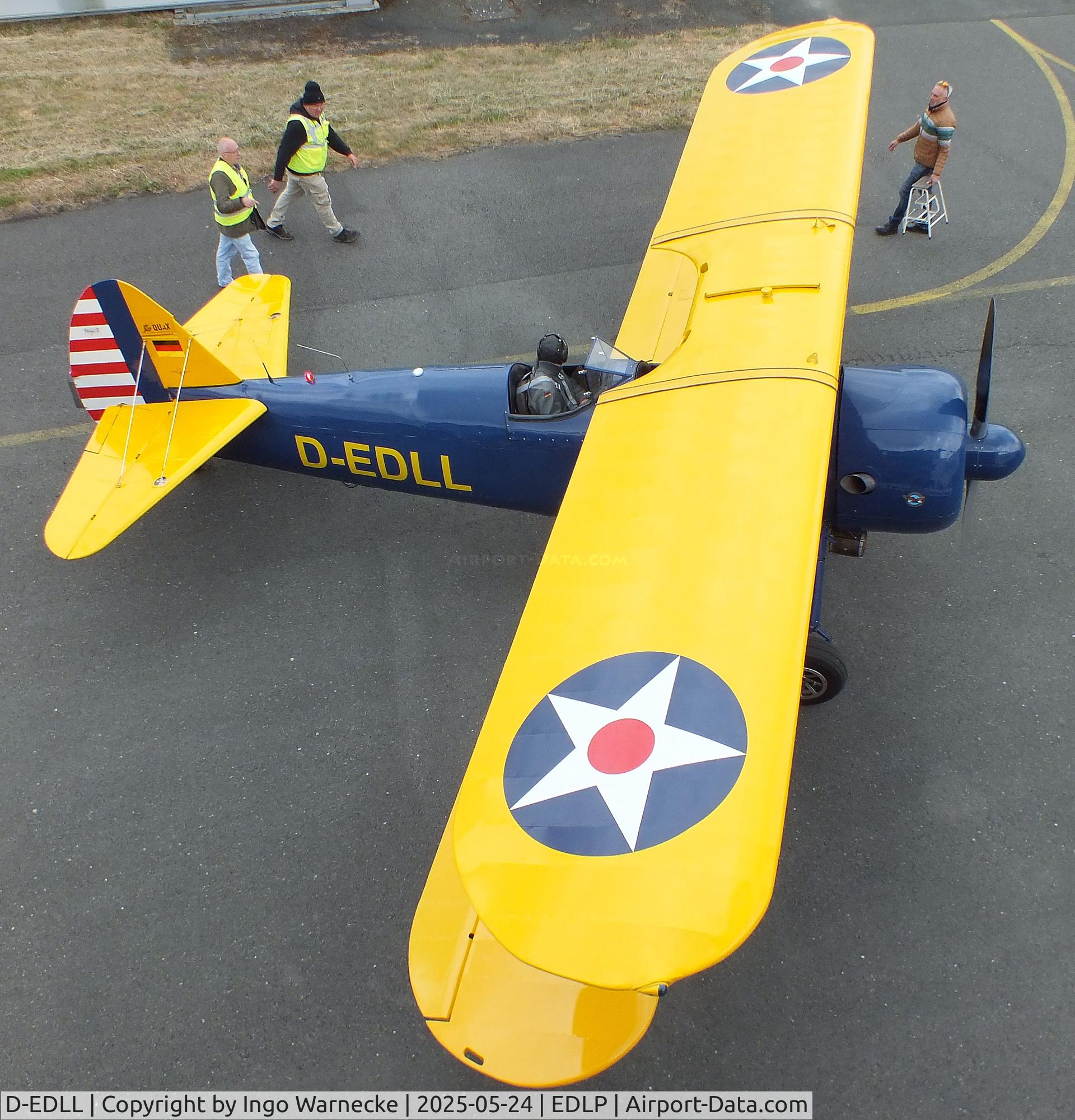 D-EDLL, 1941 Boeing PT-17 Kaydet (A75N1) C/N 75-2764, Boeing (Stearman) A75N1 (PT-17) at the 2025 Quax Hangartage / Hangardays at Paderborn Lippstadt airport