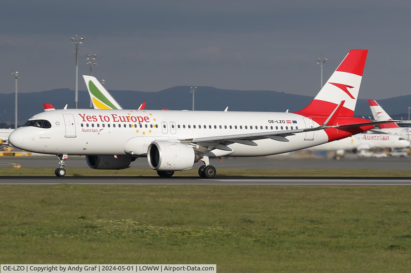 OE-LZO, 2022 Airbus A320-271N C/N 11076, Austrian Airlines A320N