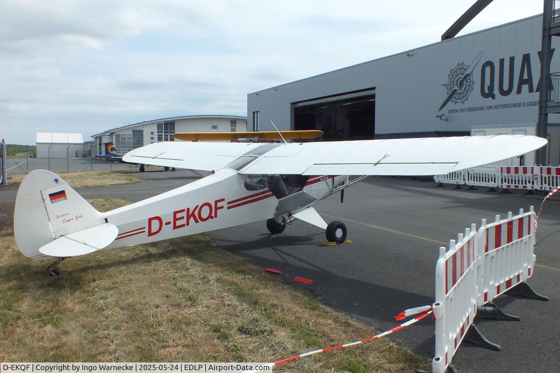 D-EKQF, 1951 Piper L-18C Super Cub C/N 18-1621, Piper L-18C Super Cub at the 2025 Quax Hangartage / Hangardays at Paderborn Lippstadt airport