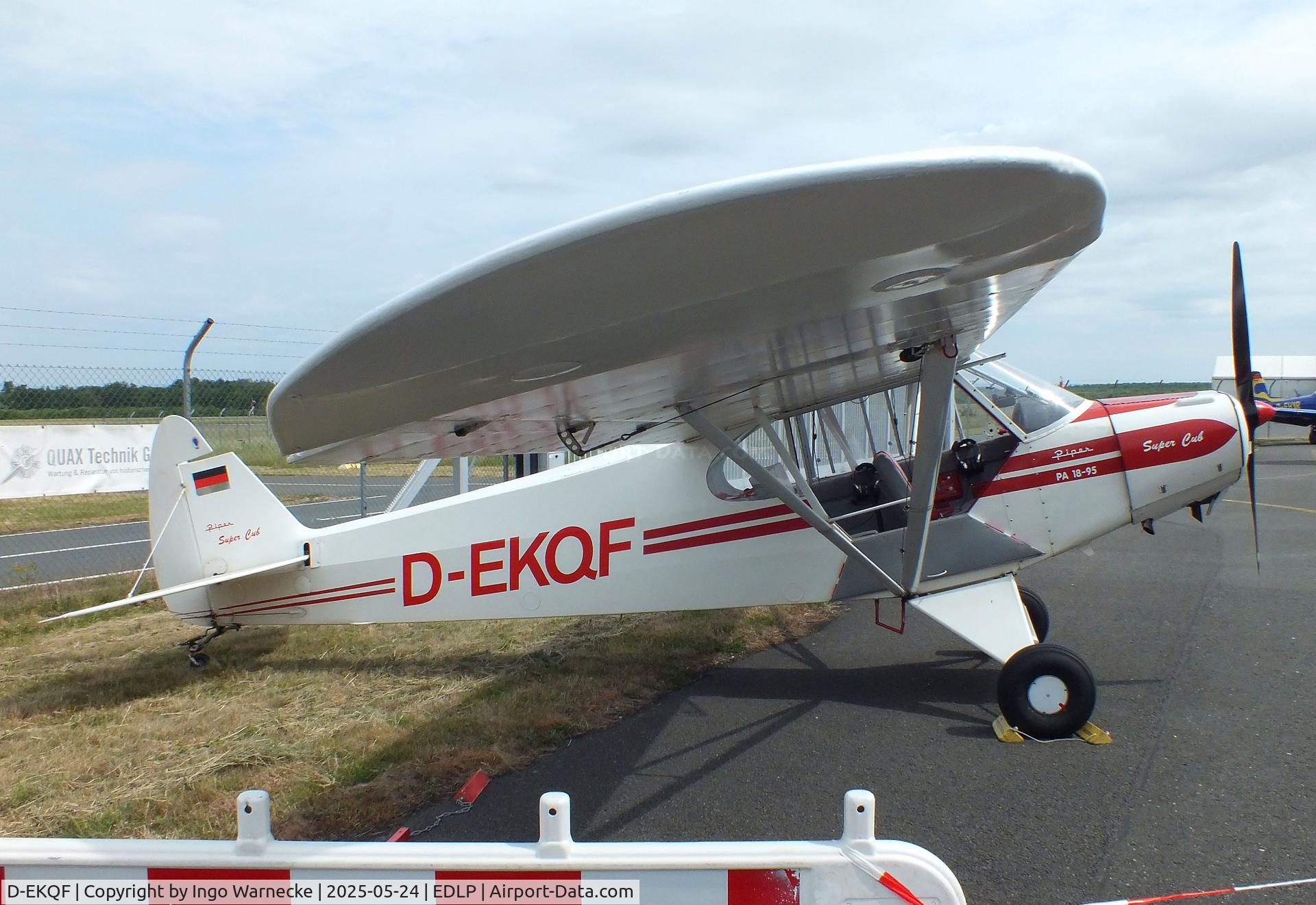 D-EKQF, 1951 Piper L-18C Super Cub C/N 18-1621, Piper L-18C Super Cub at the 2025 Quax Hangartage / Hangardays at Paderborn Lippstadt airport