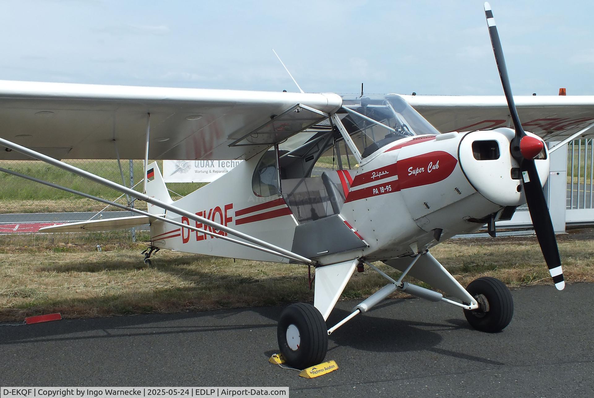 D-EKQF, 1951 Piper L-18C Super Cub C/N 18-1621, Piper L-18C Super Cub at the 2025 Quax Hangartage / Hangardays at Paderborn Lippstadt airport