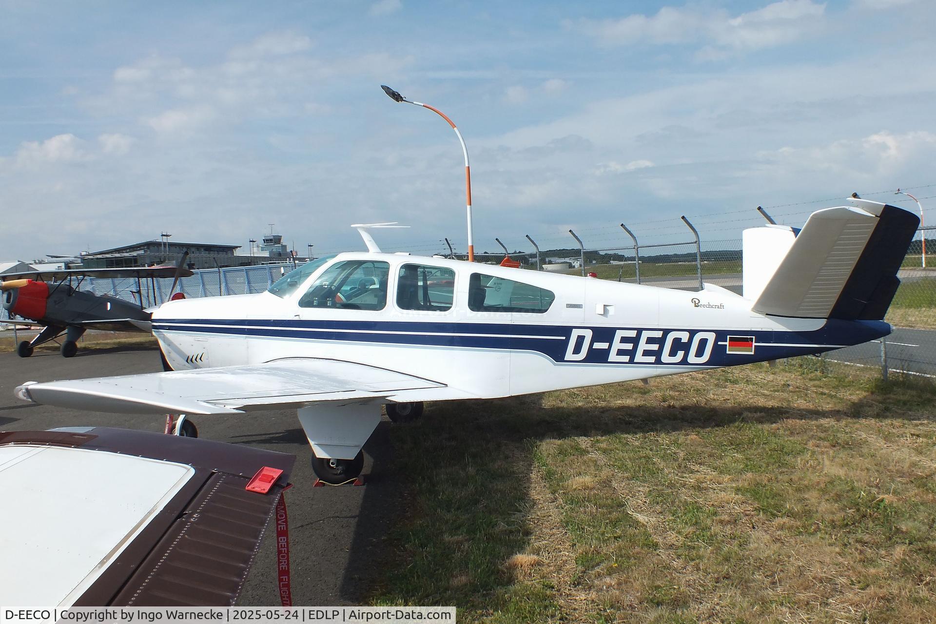 D-EECO, 1972 Beech V35B Bonanza C/N D-9339, Beechcraft V35B Bonanza at the 2025 Quax Hangartage / Hangardays at Paderborn Lippstadt airport