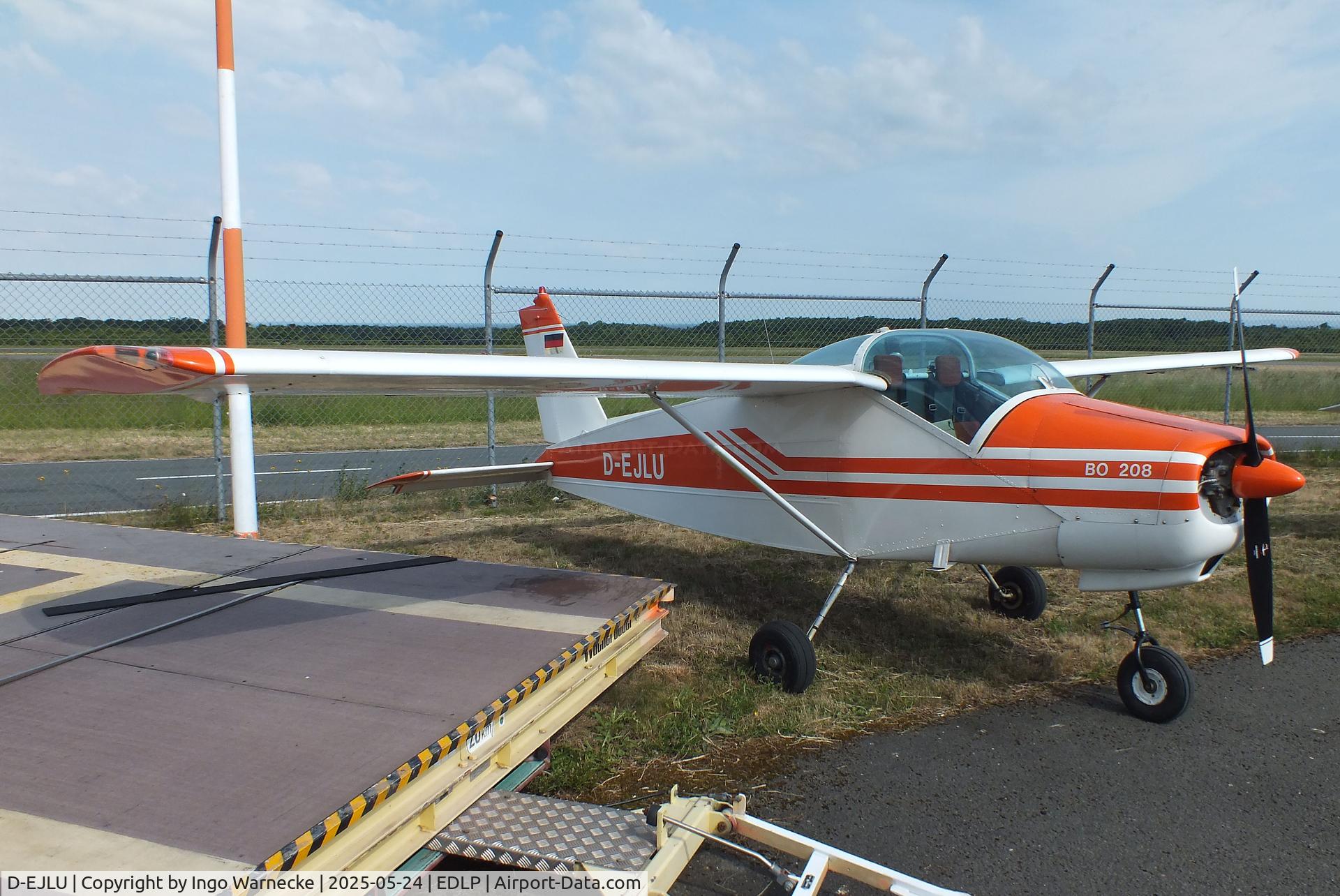 D-EJLU, 1965 Bolkow Bo-208 Junior C/N 550, Bölkow Bo 208 Junior at the 2025 Quax Hangartage / Hangardays at Paderborn Lippstadt airport