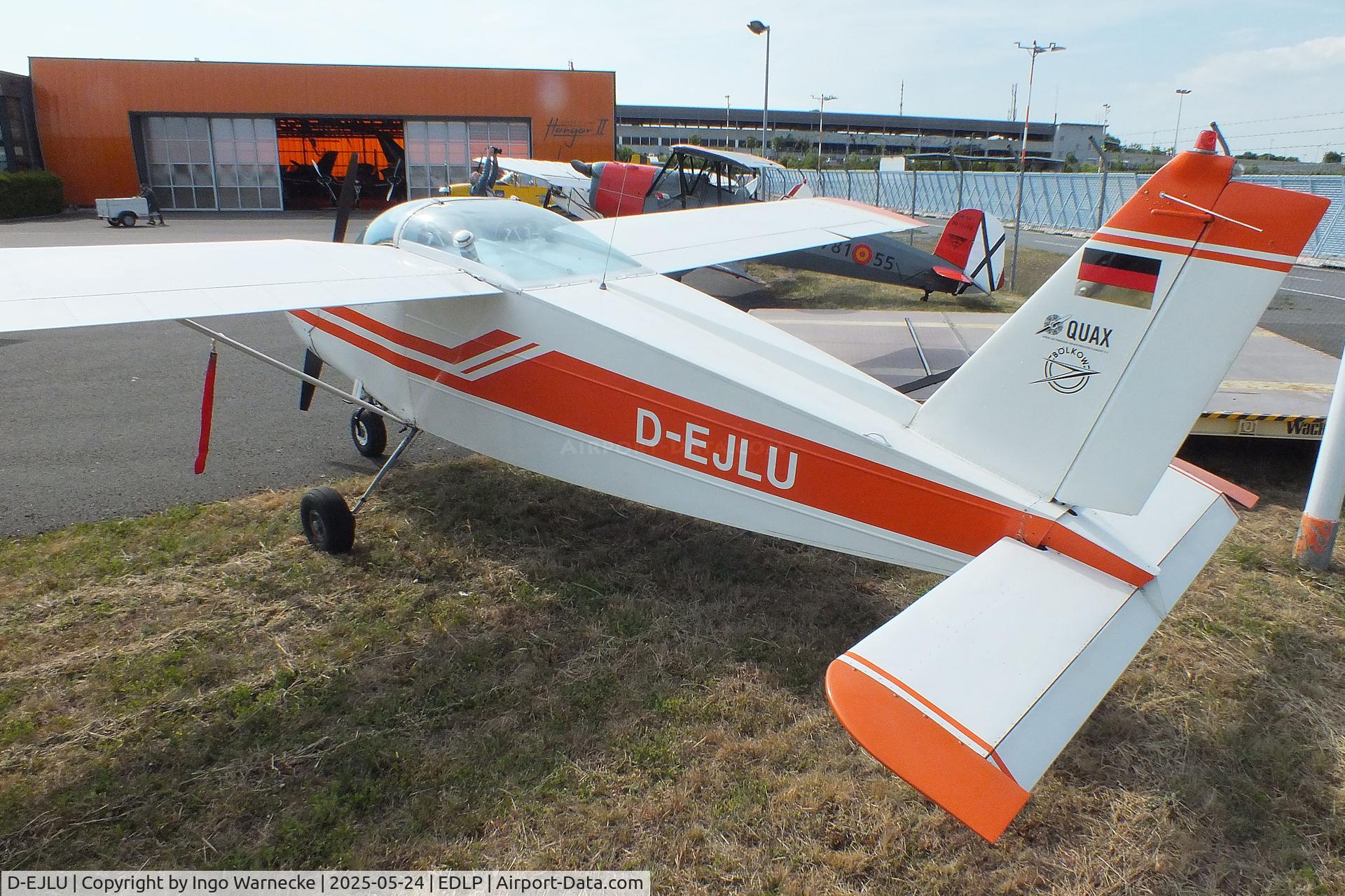 D-EJLU, 1965 Bolkow Bo-208 Junior C/N 550, Bölkow Bo 208 Junior at the 2025 Quax Hangartage / Hangardays at Paderborn Lippstadt airport