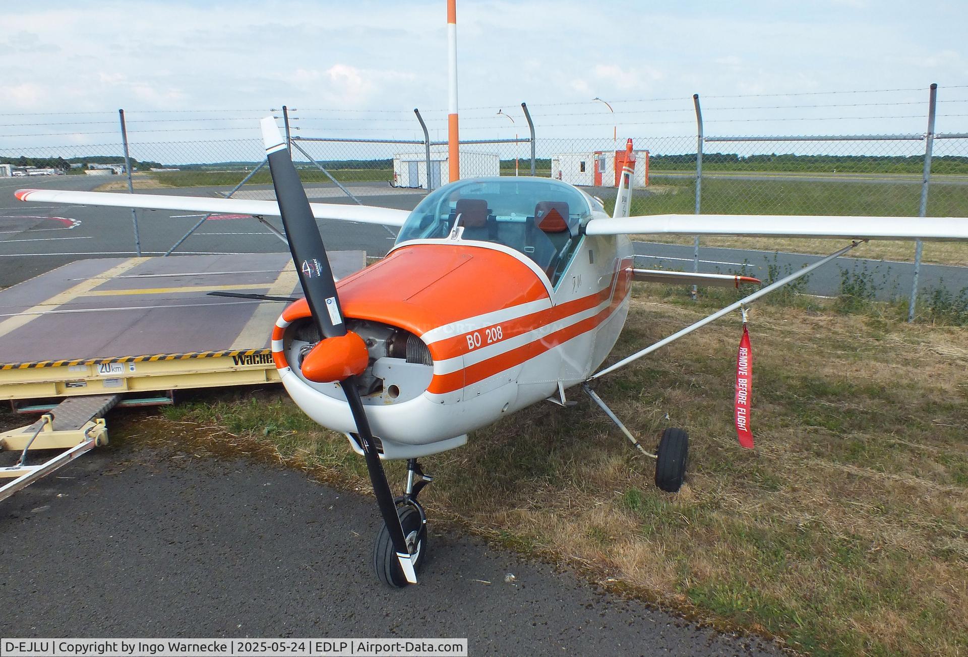 D-EJLU, 1965 Bolkow Bo-208 Junior C/N 550, Bölkow Bo 208 Junior at the 2025 Quax Hangartage / Hangardays at Paderborn Lippstadt airport