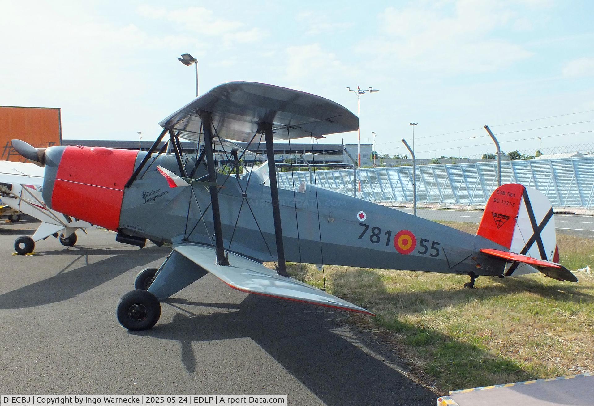 D-ECBJ, CASA 1-131E C/N 2159, CASA 1.131E (E3B) (spanish license built Bücker Bü 131 Jungmann) at the 2025 Quax Hangartage / Hangardays at Paderborn Lippstadt airport