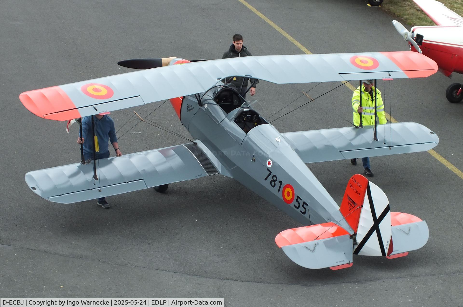 D-ECBJ, CASA 1-131E C/N 2159, CASA 1.131E (E3B) (spanish license built Bücker Bü 131 Jungmann) at the 2025 Quax Hangartage / Hangardays at Paderborn Lippstadt airport