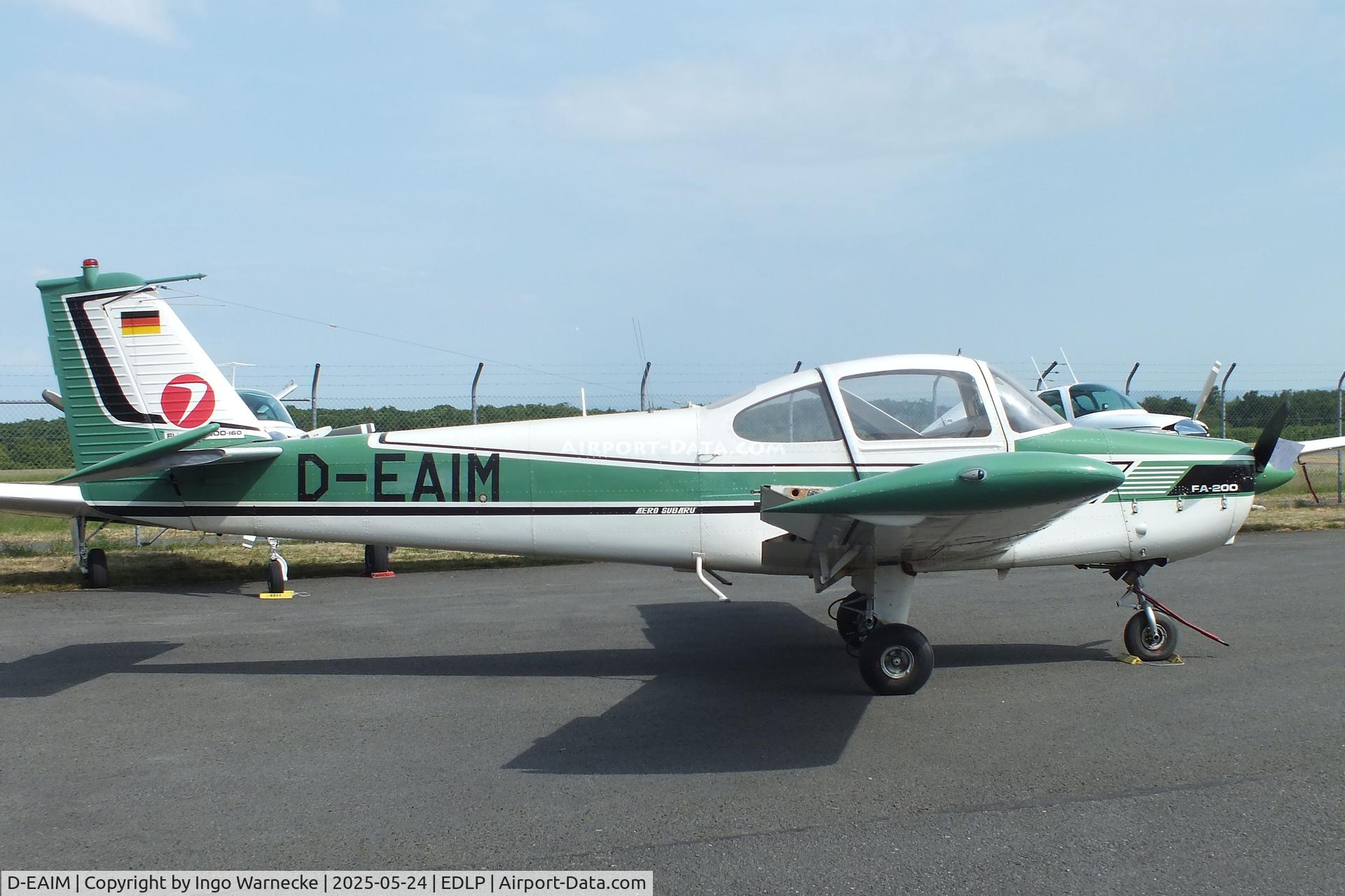 D-EAIM, Fuji FA-200-160 Aero Subaru C/N 173, Fuji FA-200-160 Aero Subaru at the 2025 Quax Hangartage / Hangardays at Paderborn Lippstadt airport