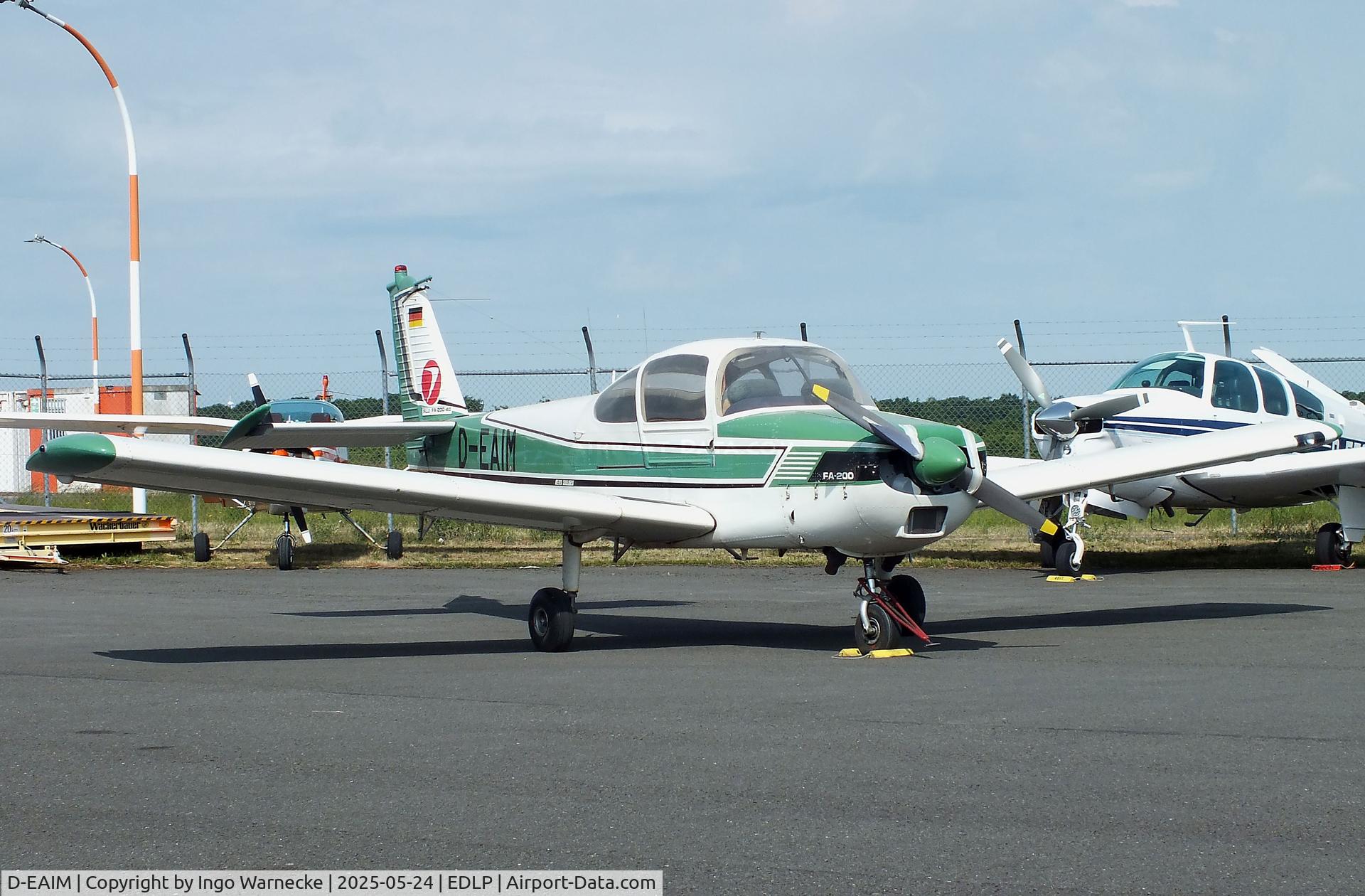 D-EAIM, Fuji FA-200-160 Aero Subaru C/N 173, Fuji FA-200-160 Aero Subaru at the 2025 Quax Hangartage / Hangardays at Paderborn Lippstadt airport
