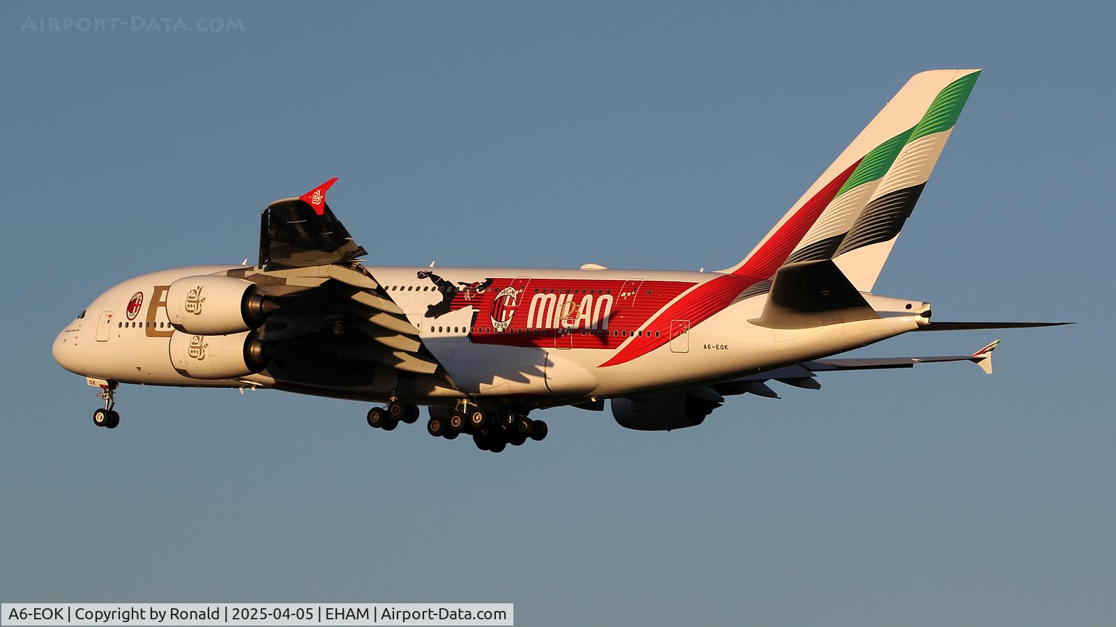 A6-EOK, 2015 Airbus A380-861 C/N 184, at eham