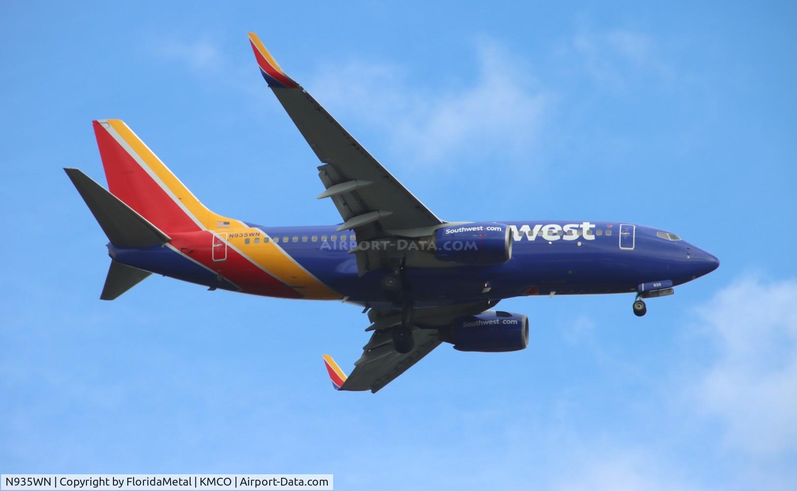 N935WN, 2009 Boeing 737-7H4 C/N 36641, SWA 737 zx dal-mco