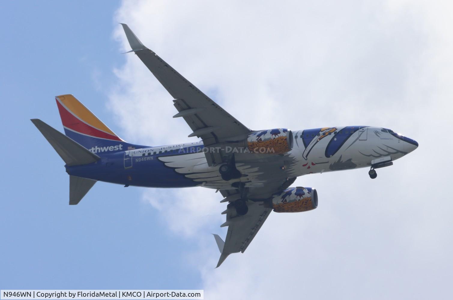 N946WN, 2010 Boeing 737-7H4 C/N 36918, SWA 737 Louisiana zx bwi-mco