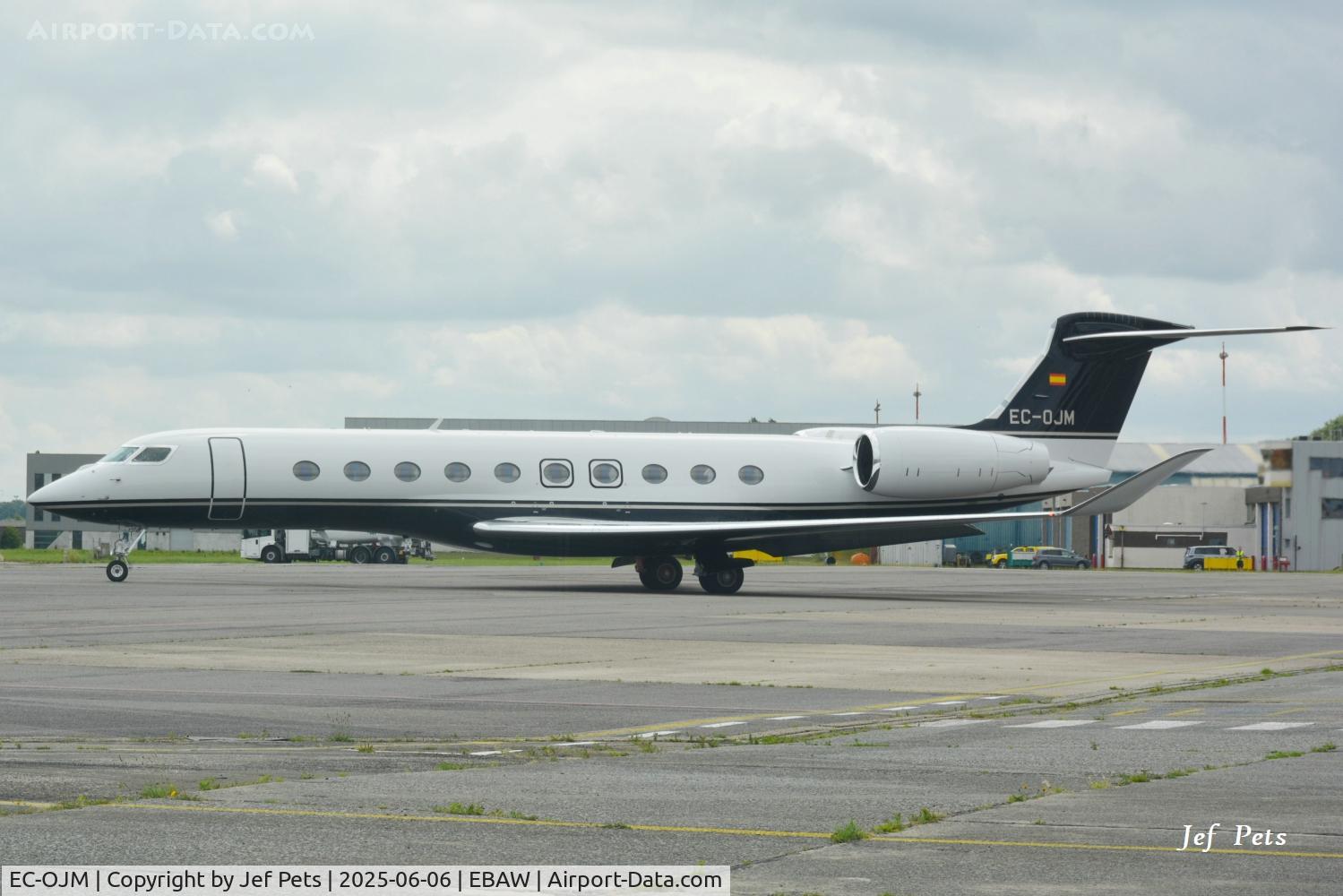 EC-OJM, 2025 Gulfstream G700 (G-VIII) C/N 87047, At Antwerp Airport.