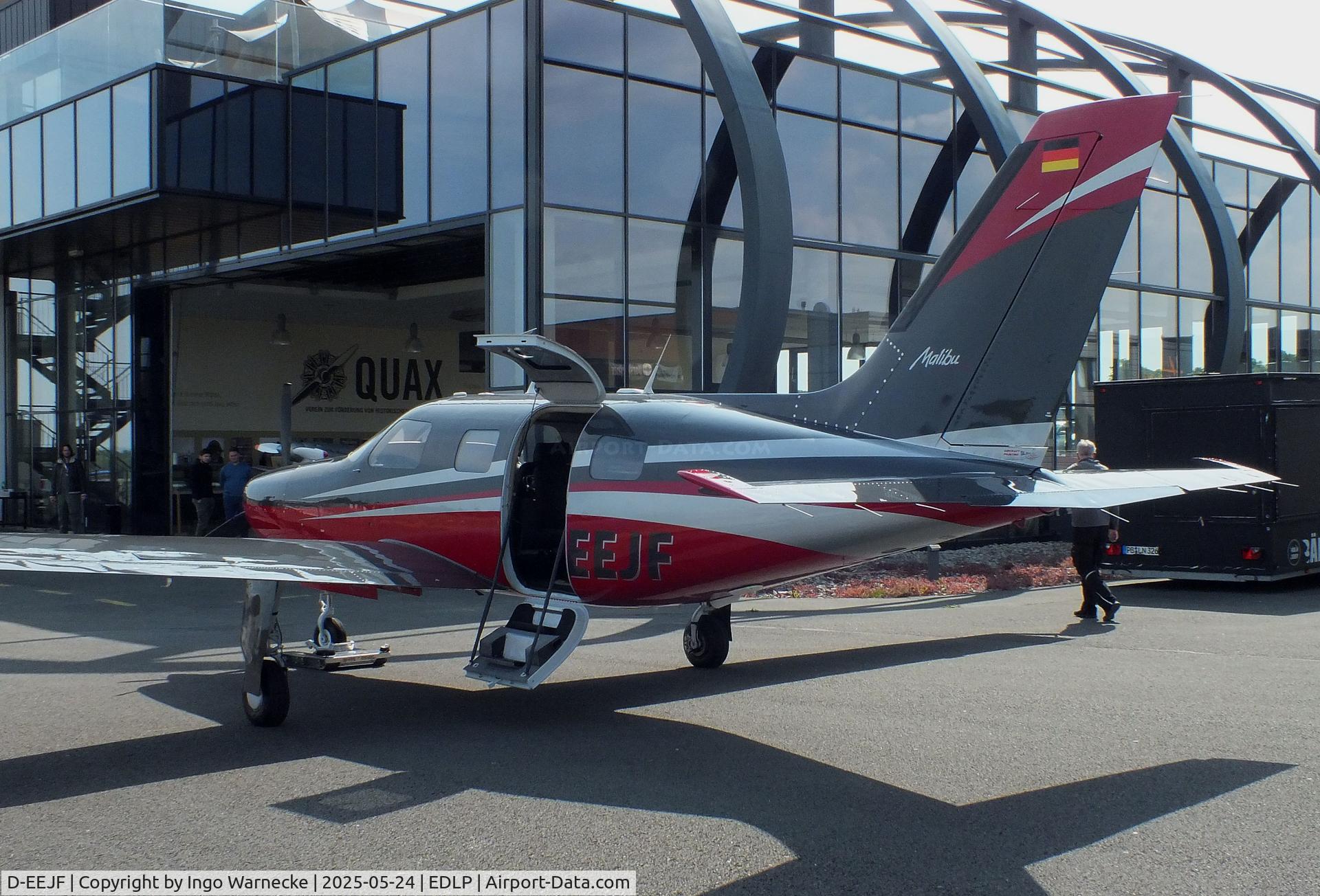 D-EEJF, 1988 Piper PA-46-310P Malibu C/N Not found D-EEJF, Piper PA-46-310P Malibu at the 2025 Quax Hangartage / Hangardays at Paderborn Lippstadt airport
