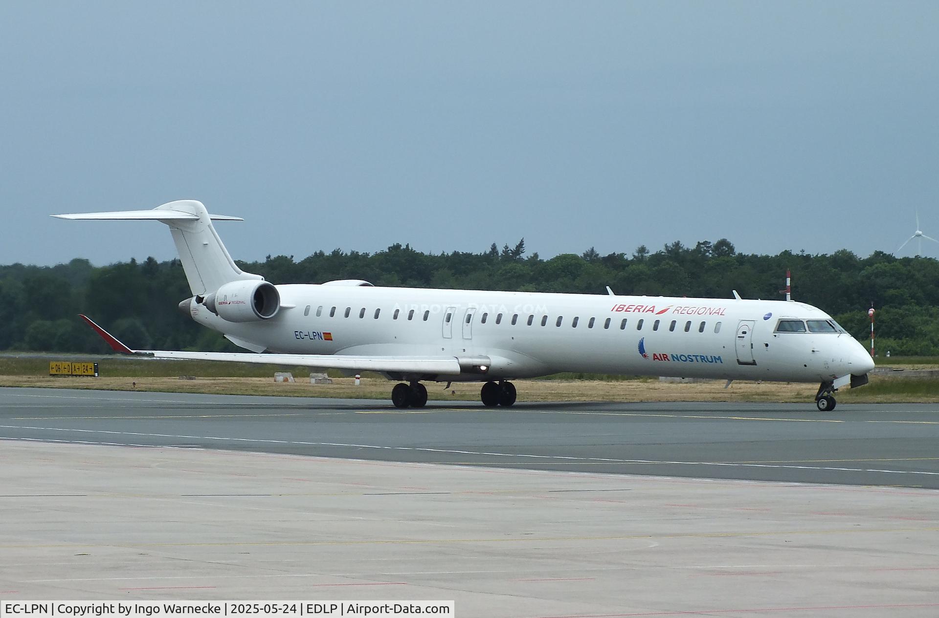 EC-LPN, 2012 Bombardier CRJ-1000ER NG (CL-600-2E25) C/N 19022, Bombardier CRJ-1000ER NG (CL-600-2E25) of iberia regional at Paderborn Lippstadt airport