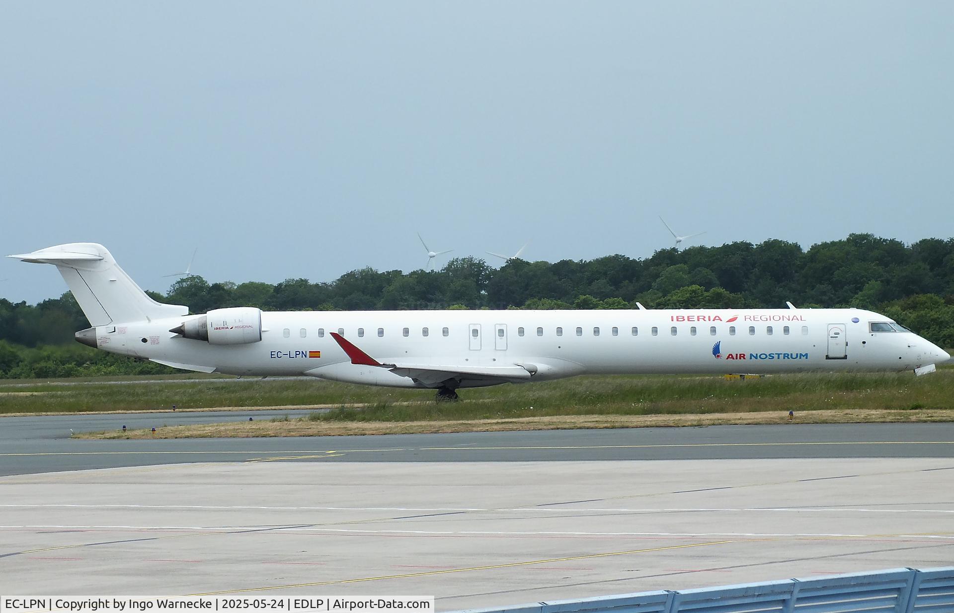 EC-LPN, 2012 Bombardier CRJ-1000ER NG (CL-600-2E25) C/N 19022, Bombardier CRJ-1000ER NG (CL-600-2E25) of iberia regional at Paderborn Lippstadt airport