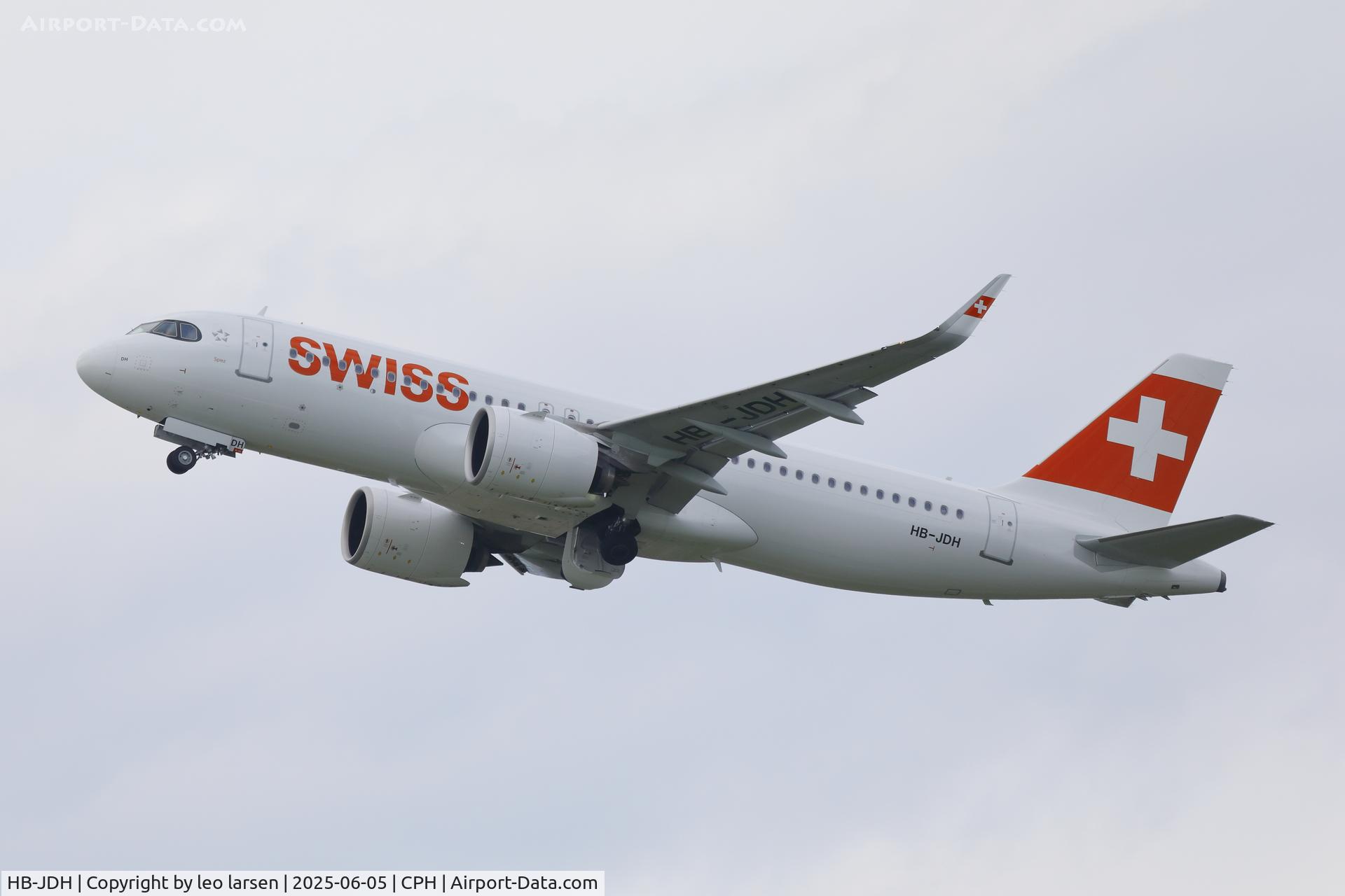 HB-JDH, 2024 Airbus A320-271 Neo C/N 12338, Copenhagen 5.6.2025