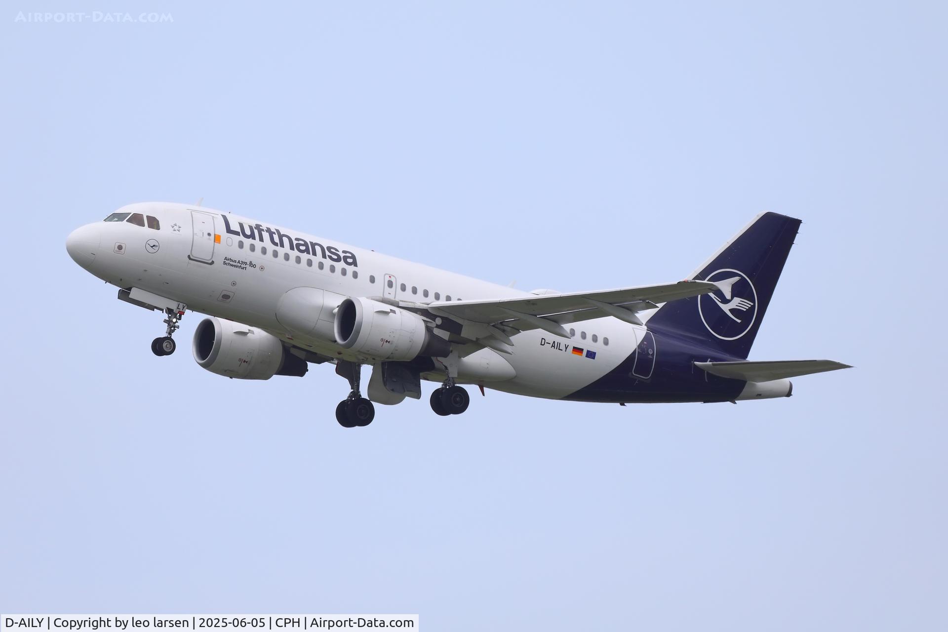 D-AILY, 1998 Airbus A319-114 C/N 875, Copenhagen 5.6.2025