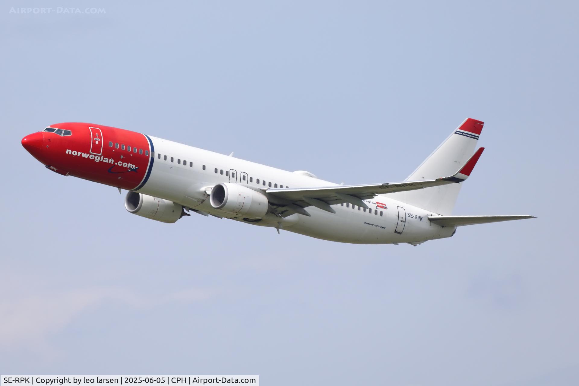 SE-RPK, 2016 Boeing 737-8JP C/N 42073, Copenhagen 5.6.2025