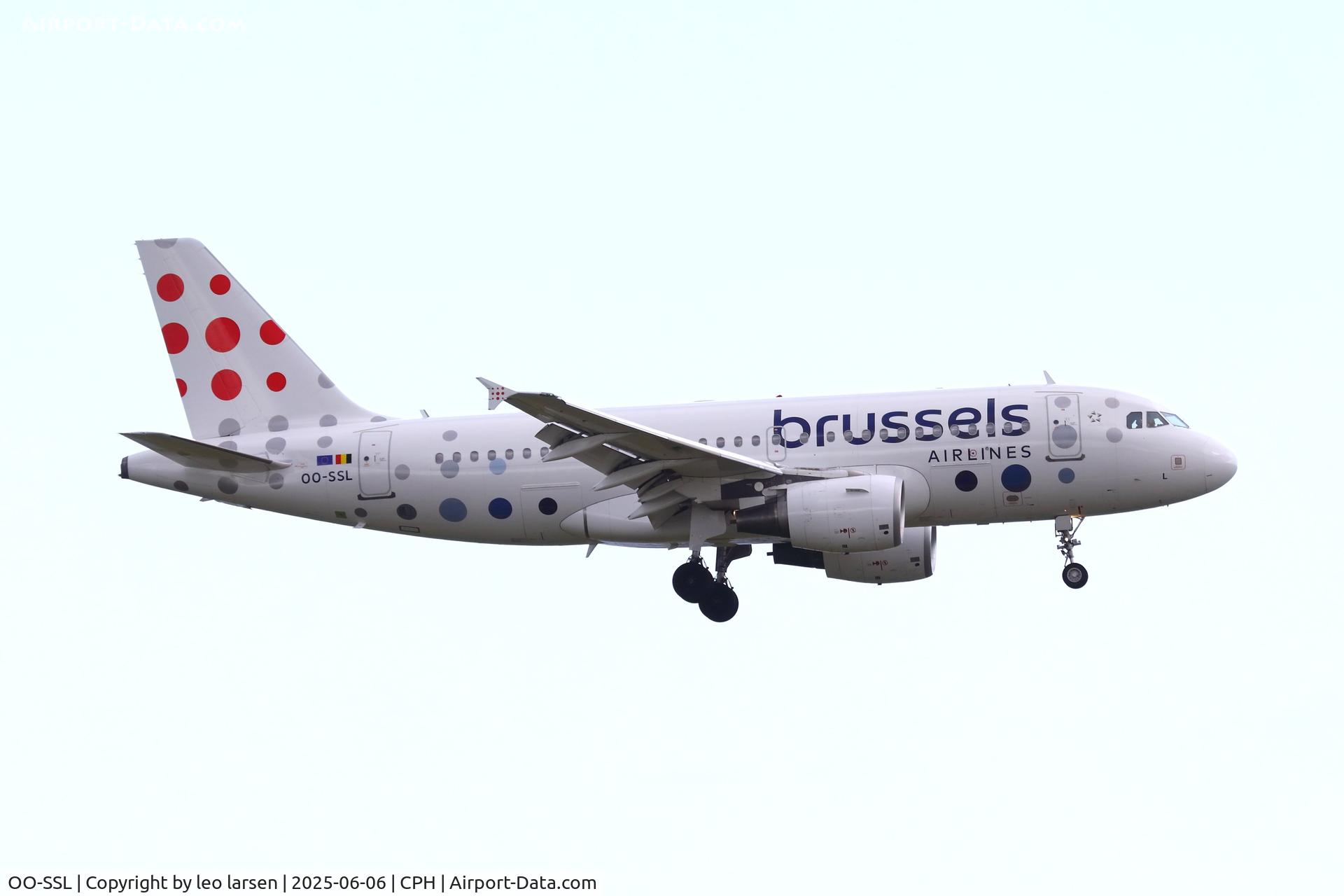 OO-SSL, 2002 Airbus A319-111 C/N 1803, Copenhagen 6.6.2025
