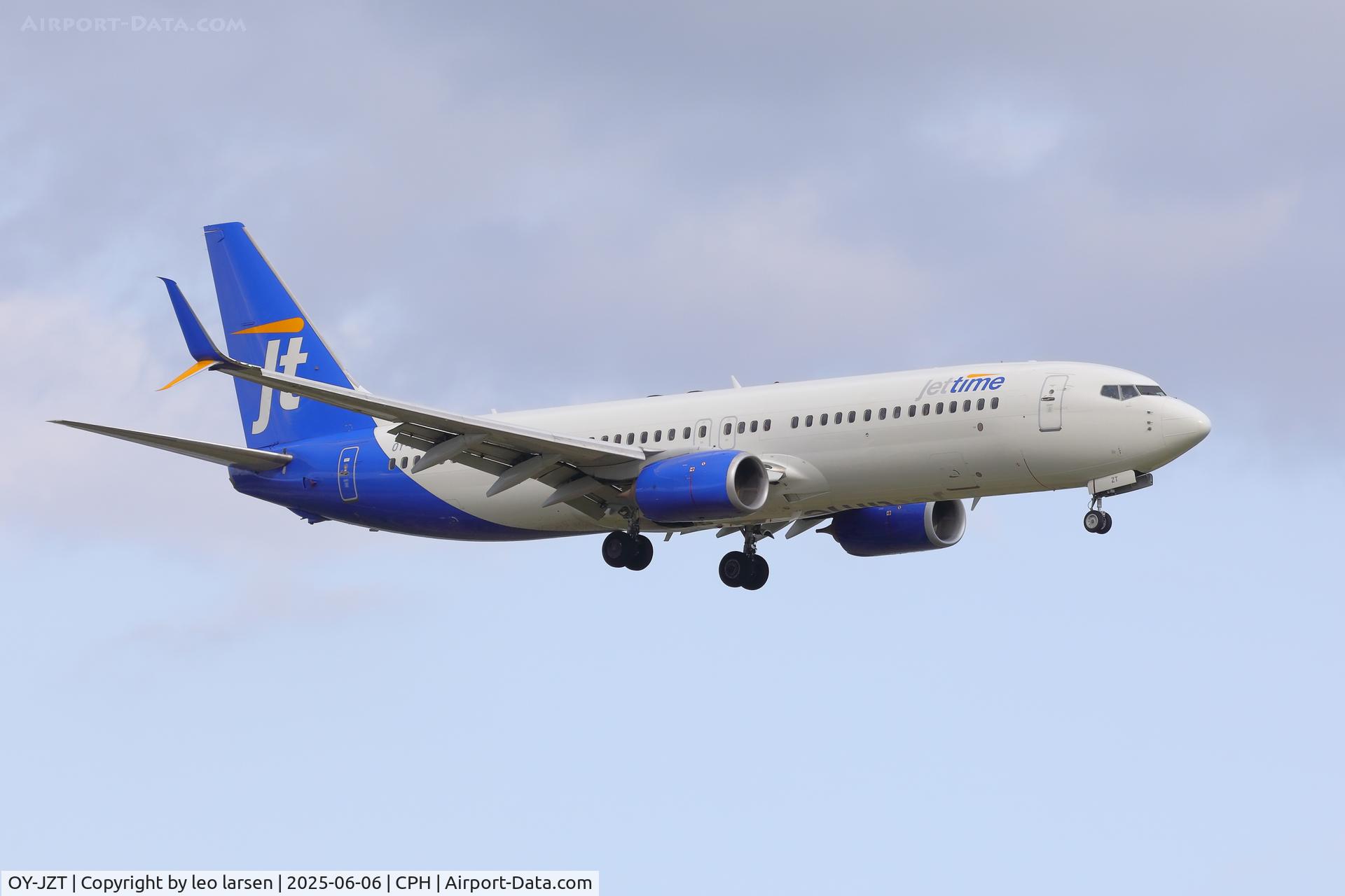 OY-JZT, 2013 Boeing 737-8AL C/N 39057, Copenhagen 6,6,2025