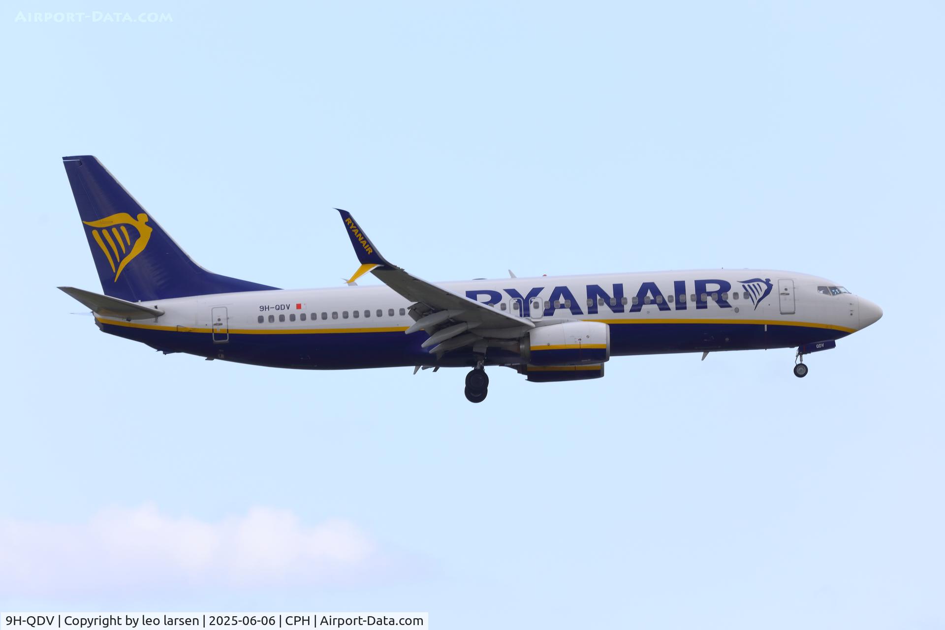 9H-QDV, 2017 Boeing 737-8AS C/N 44771, Copenhagen 6.6.2025