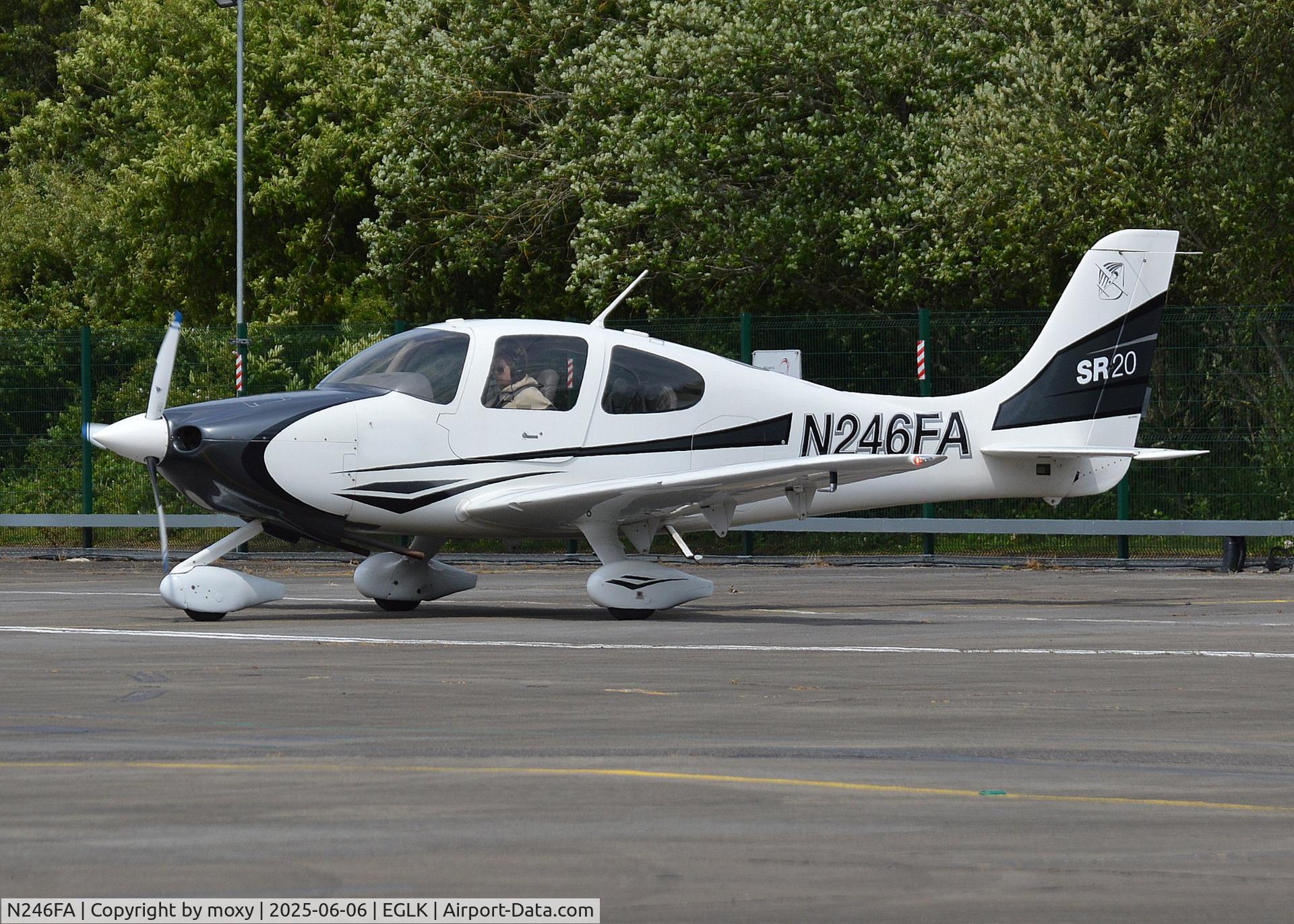 N246FA, Cirrus SR20 C/N 1153, Cirrus SR20 at Blackbushe.