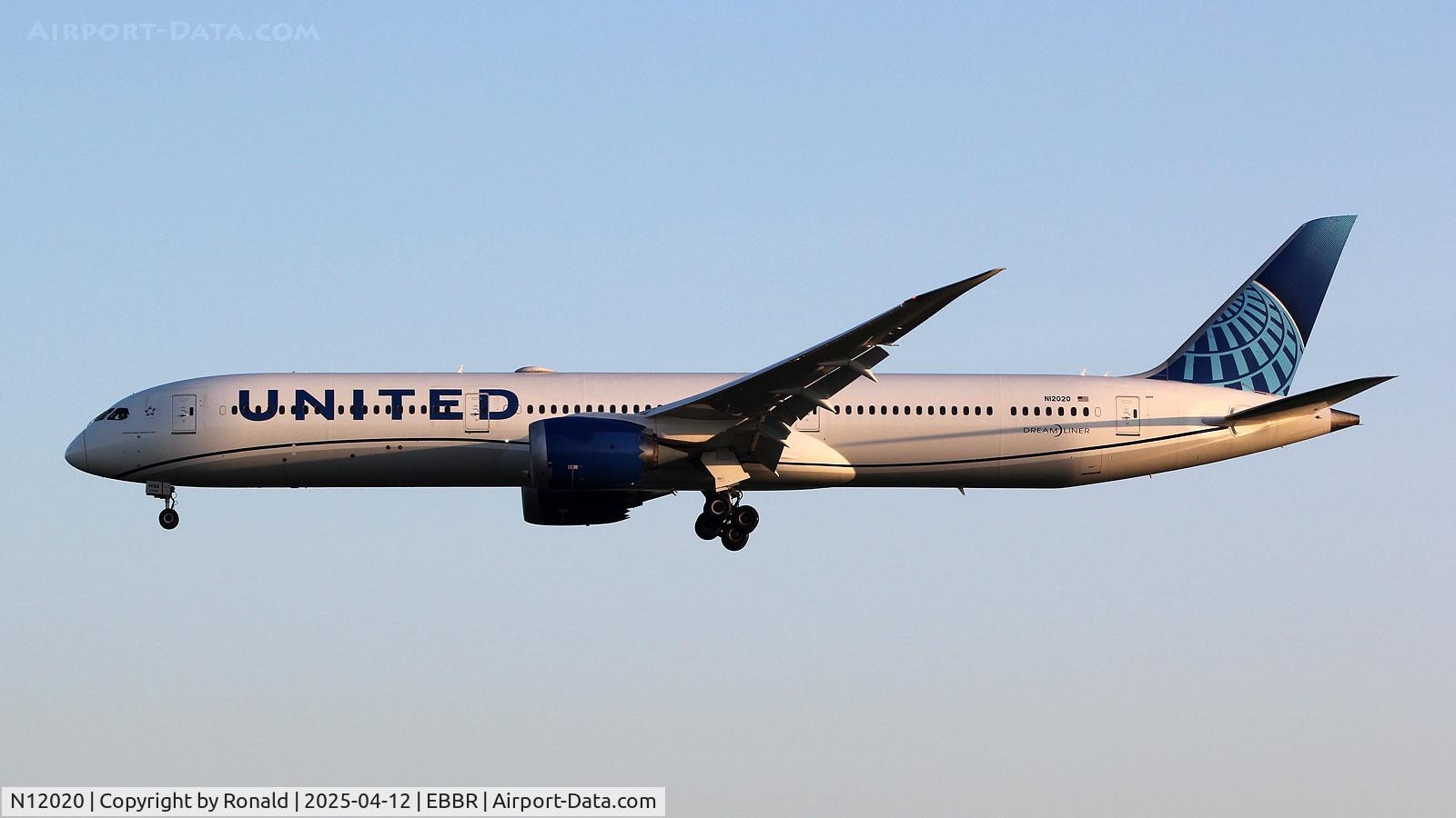 N12020, 2022 Boeing 787-10 Dreamliner Dreamliner C/N 66989, at ebbr