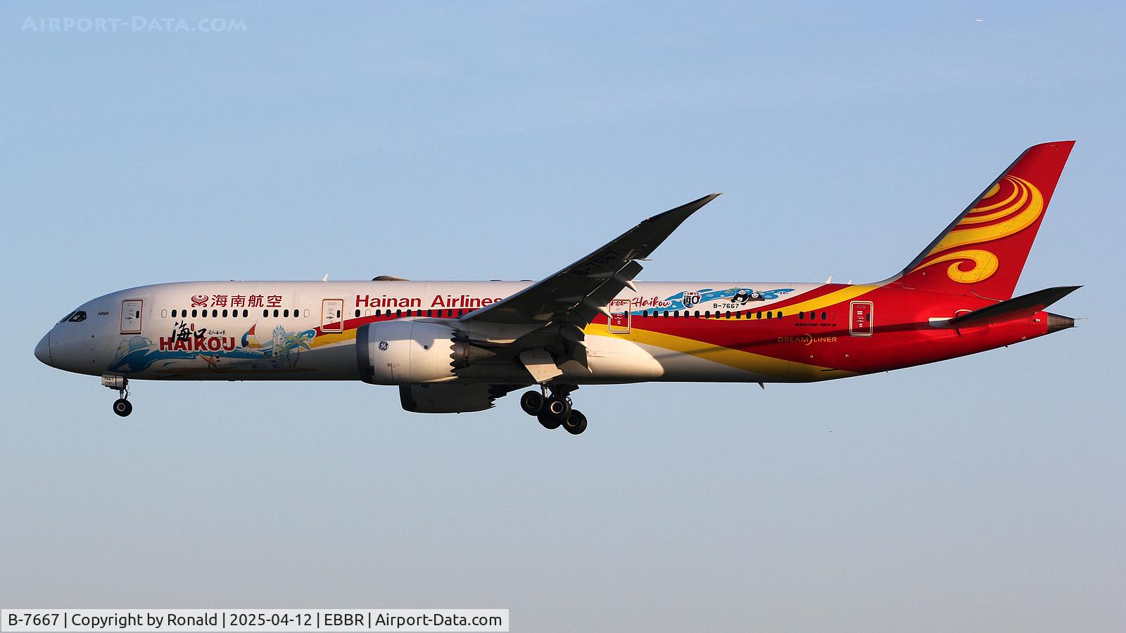 B-7667, 2017 Boeing 787-9 Dreamliner C/N 62720, at ebbr