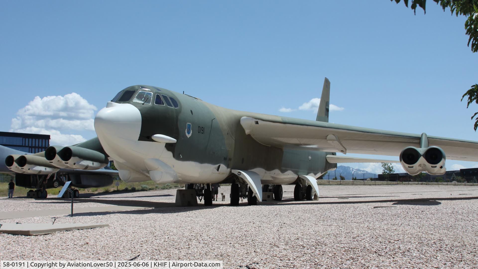 58-0191, 1958 Boeing B-52G Stratofortress C/N 464259, B-52G