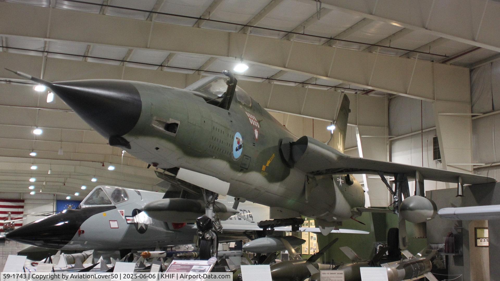 59-1743, 1959 Republic F-105D Thunderchief C/N D55, F-105D