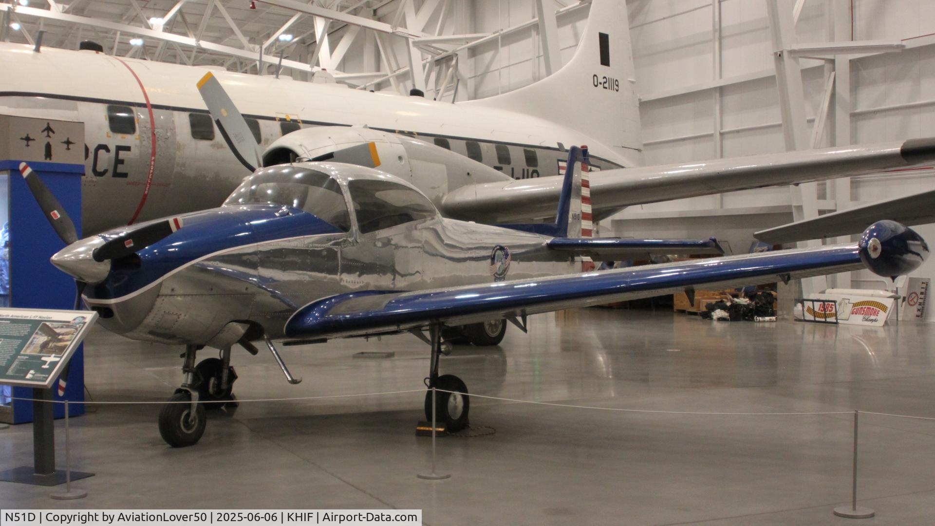 N51D, 1948 Ryan NAVION C/N NAV-4-1300, L-17