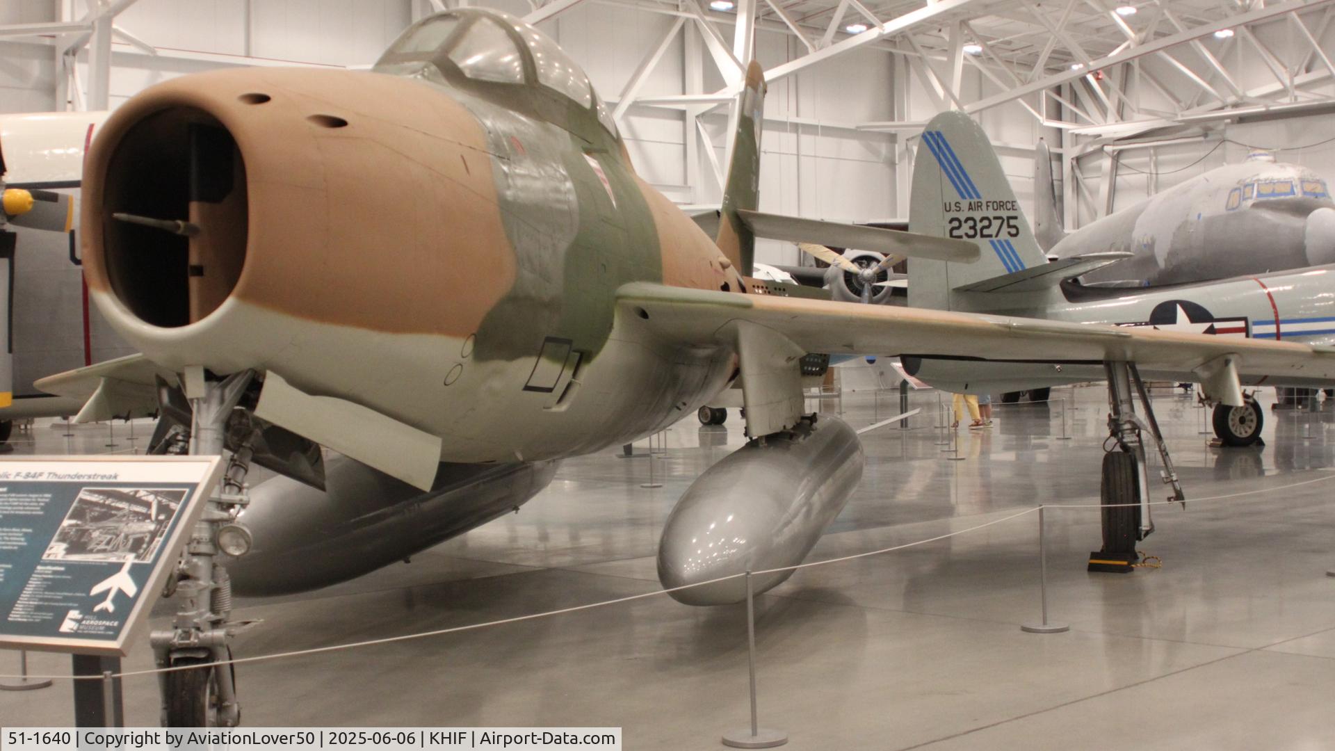 51-1640, Republic F-84F Thunderstreak C/N Not found 51-1640, F-84F