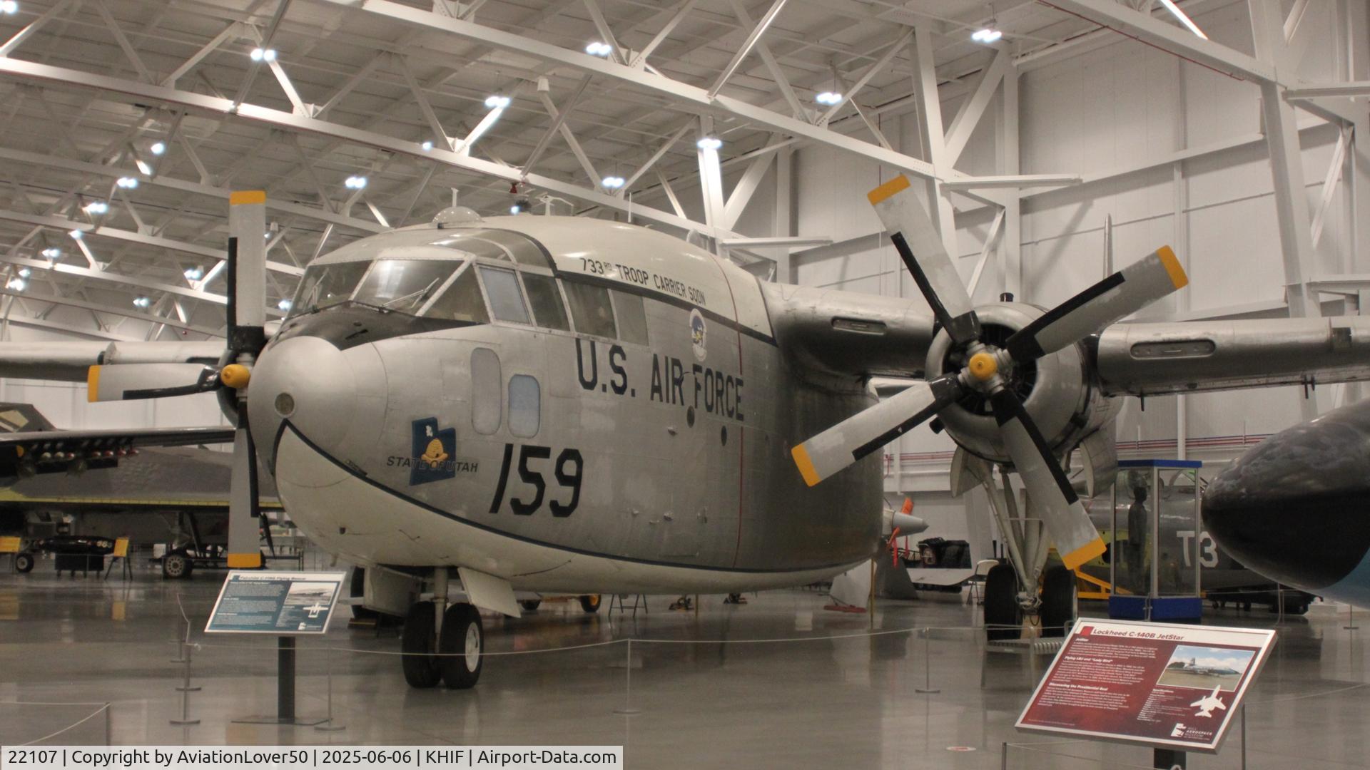 22107, 1953 Fairchild C-119G Flying Boxcar C/N 10738, C-119F