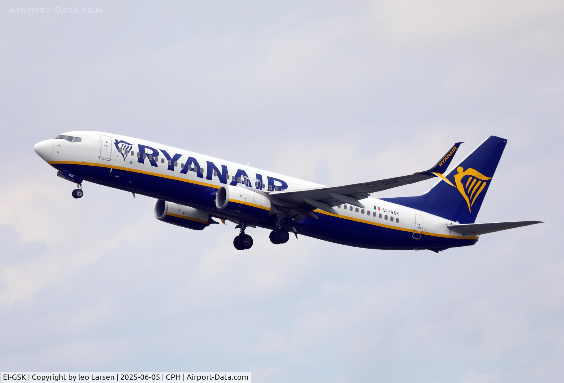 EI-GSK, 2018 Boeing 737-800 C/N 44855, Copenhagen 5.6.2025